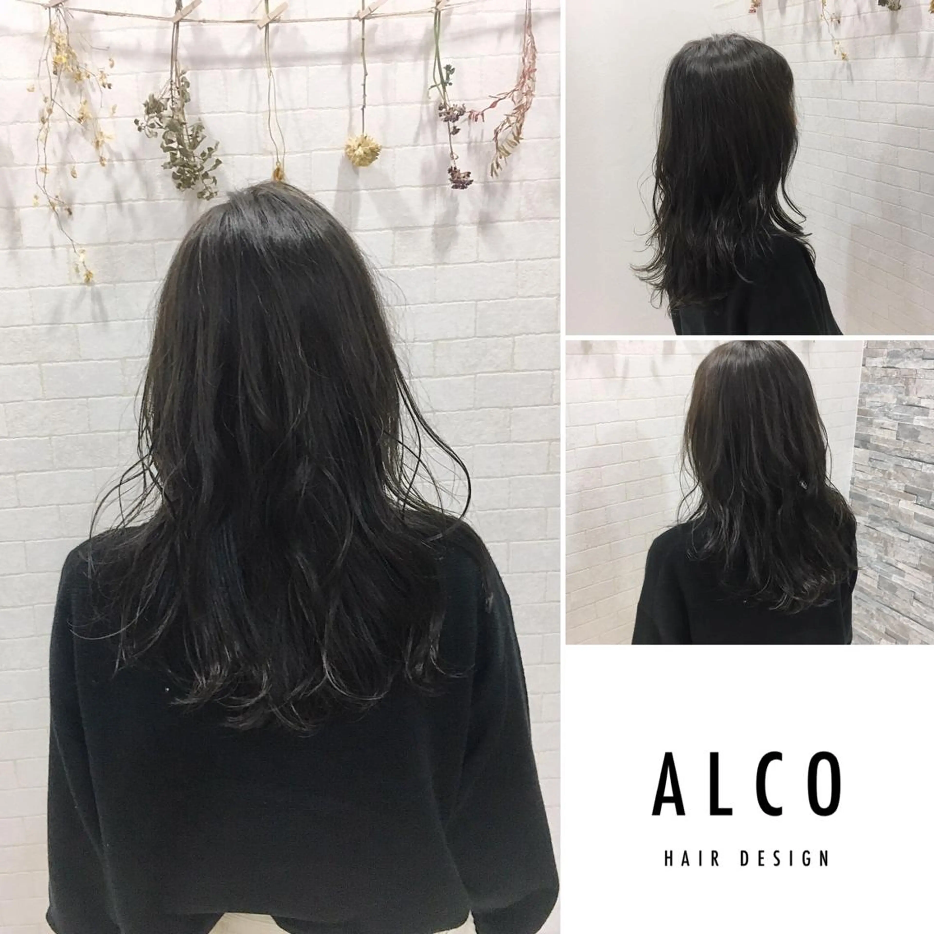 セミロング カラー ワタイショウタ 髪質改善✨アイブロウのヘアスタイル