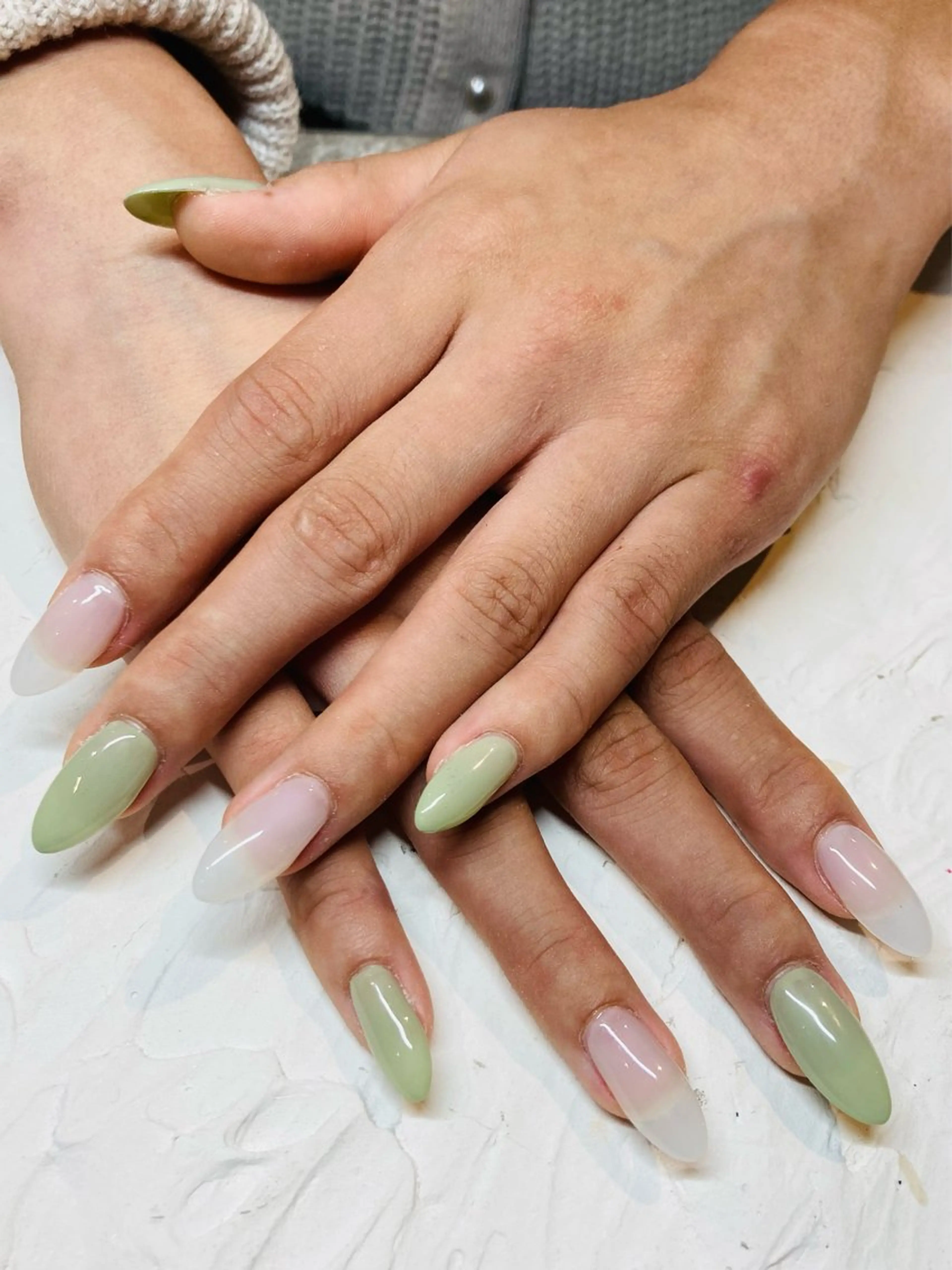 ネイル 長さ出し ワンカラーネイル bois nail ボワネイル北巽のネイルデザイン