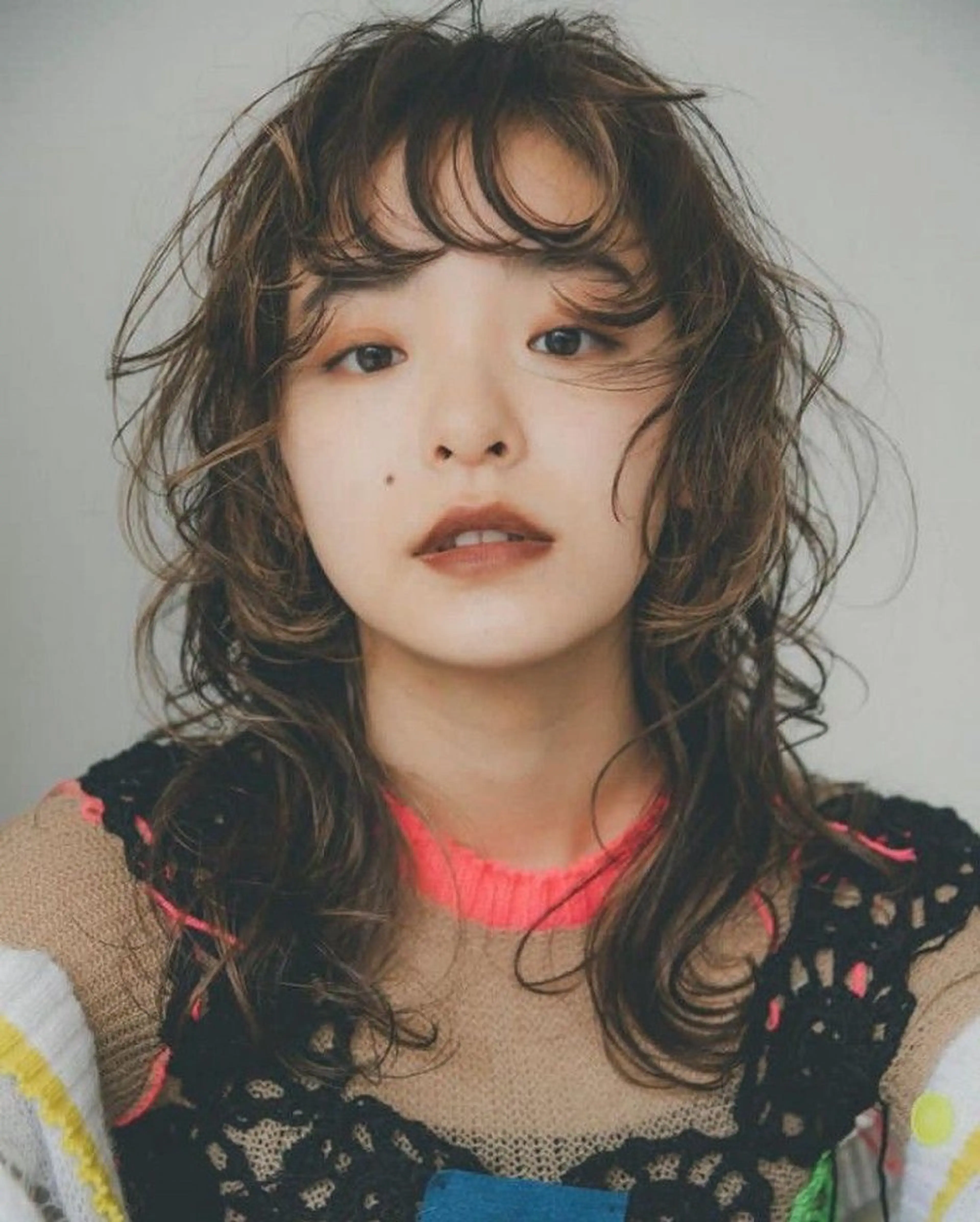 セミロング カラー パーマ ヘアアレンジ nier所属・HARUKI .のヘアスタイル