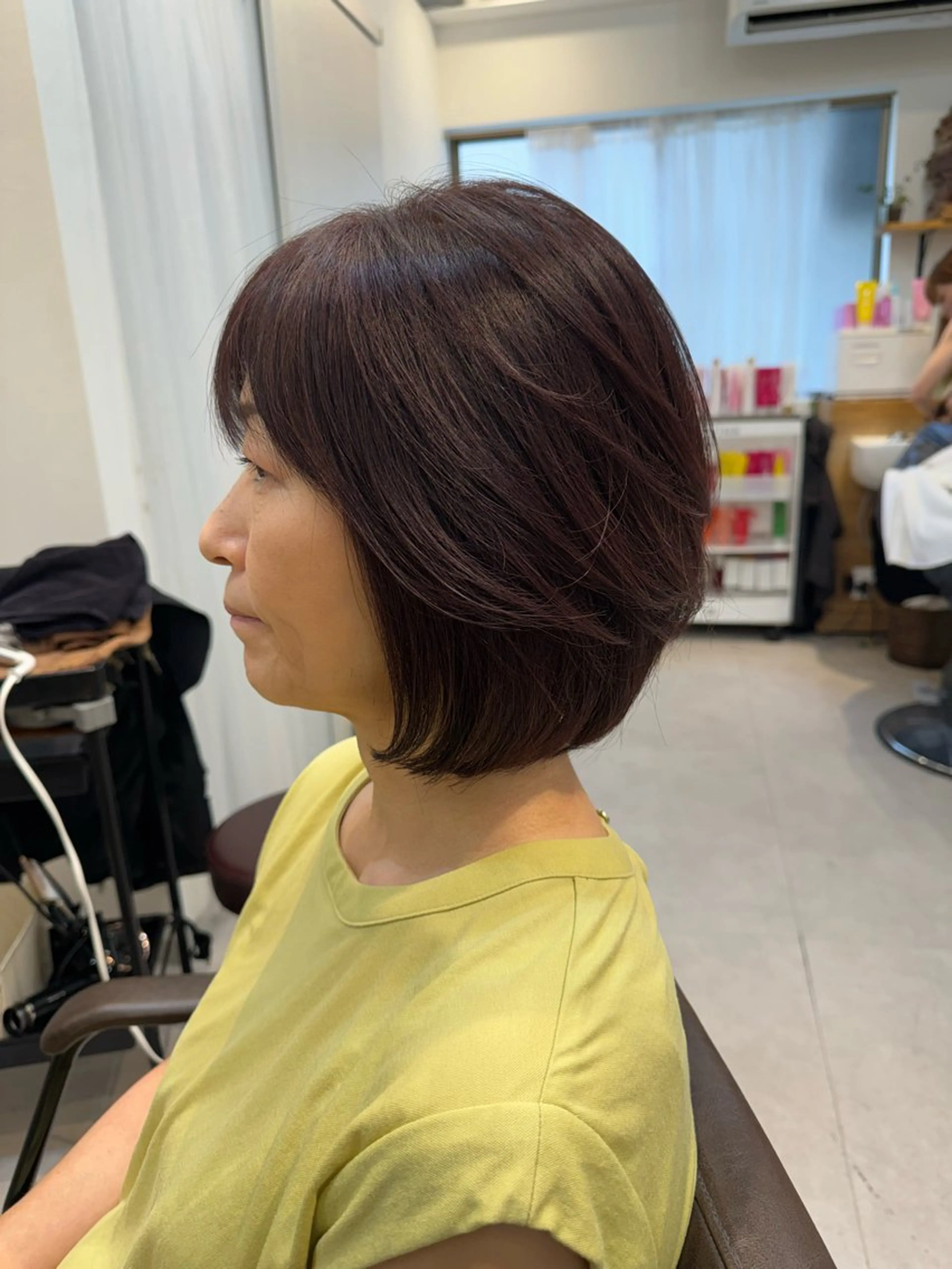 ミディアム カラー くびれヘア カット ヘアカラー トリートメント Dxxxx III所属・オシャレ女性目線の 大人メンズ❁⃘*.ﾟのヘアスタイル