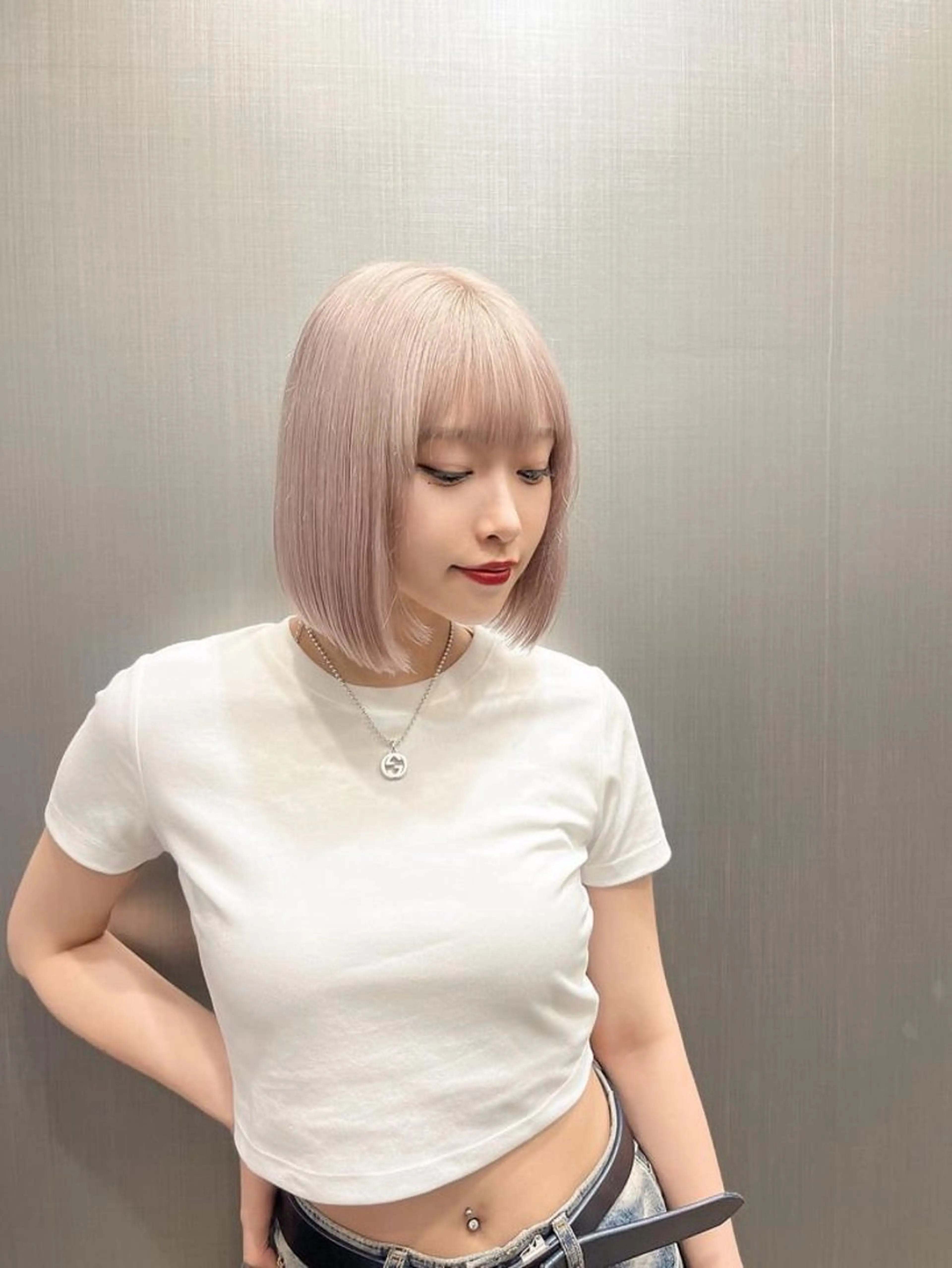 ショート ボブ HARUKI MINATO JAPAN所属・秋山 輝星のヘアスタイル
