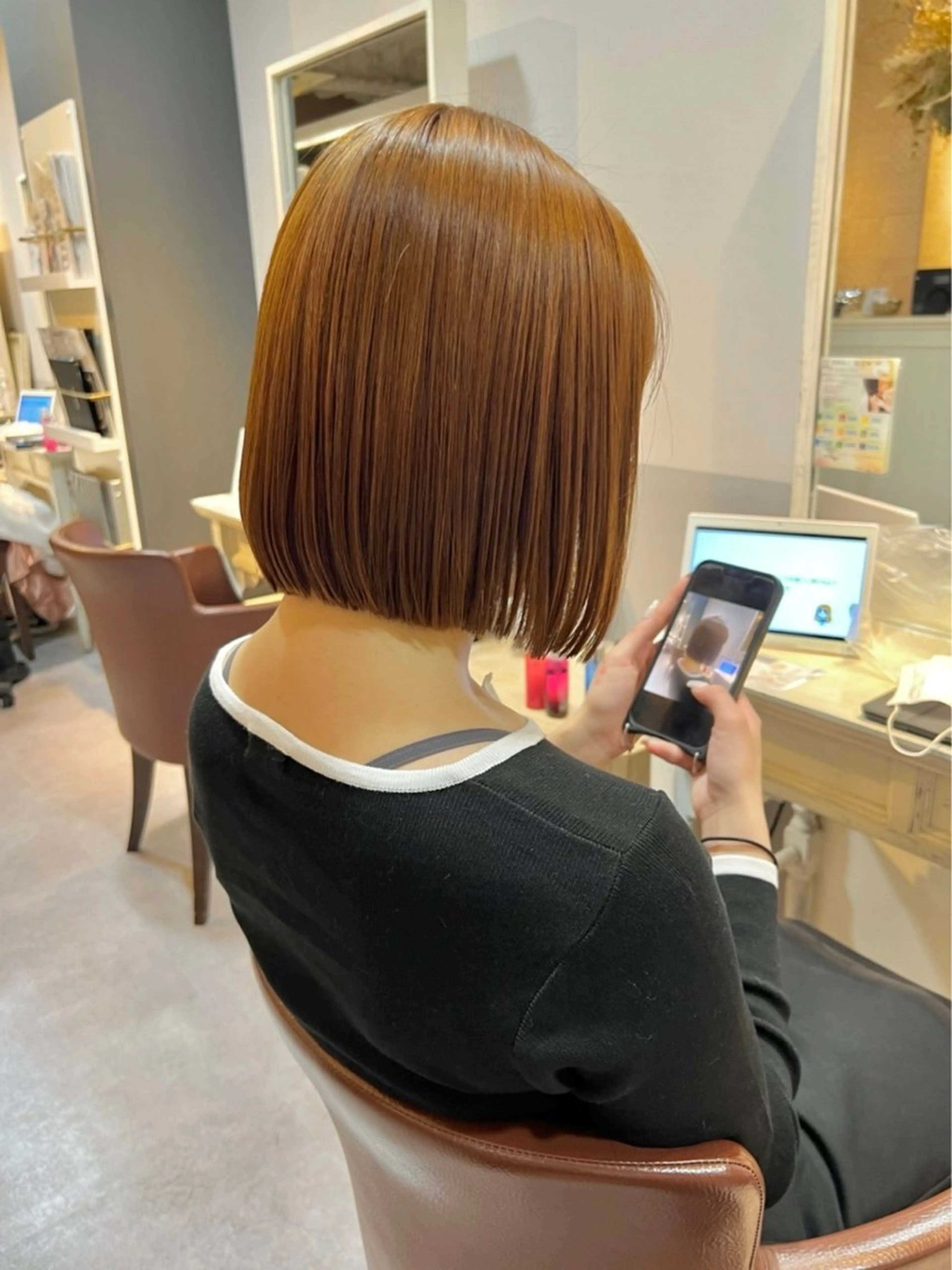 ミディアム 似合わせショート 森岡俊亮のヘアスタイル