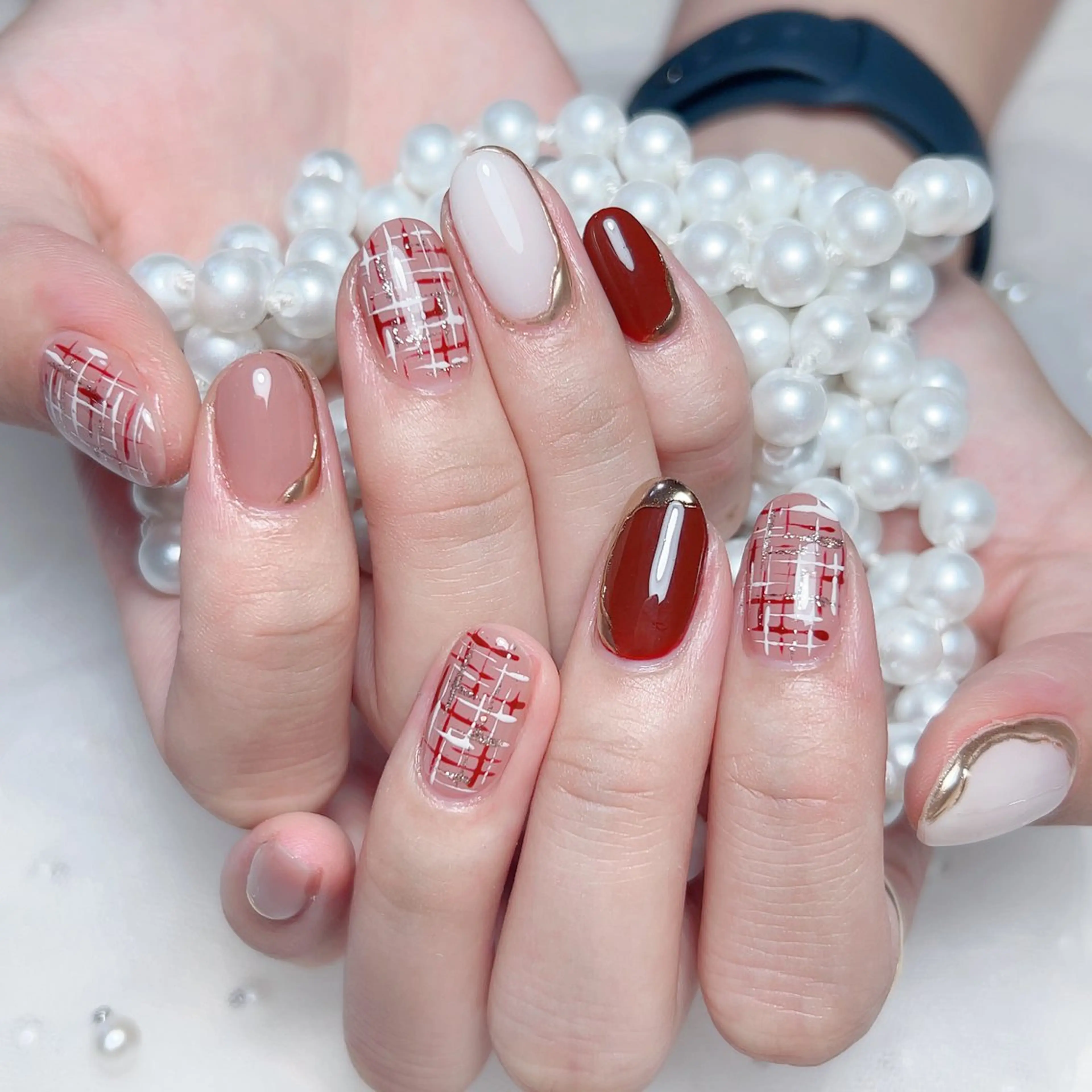ネイル ハンドネイル M🌷nail 長さだし専門店のネイルデザイン