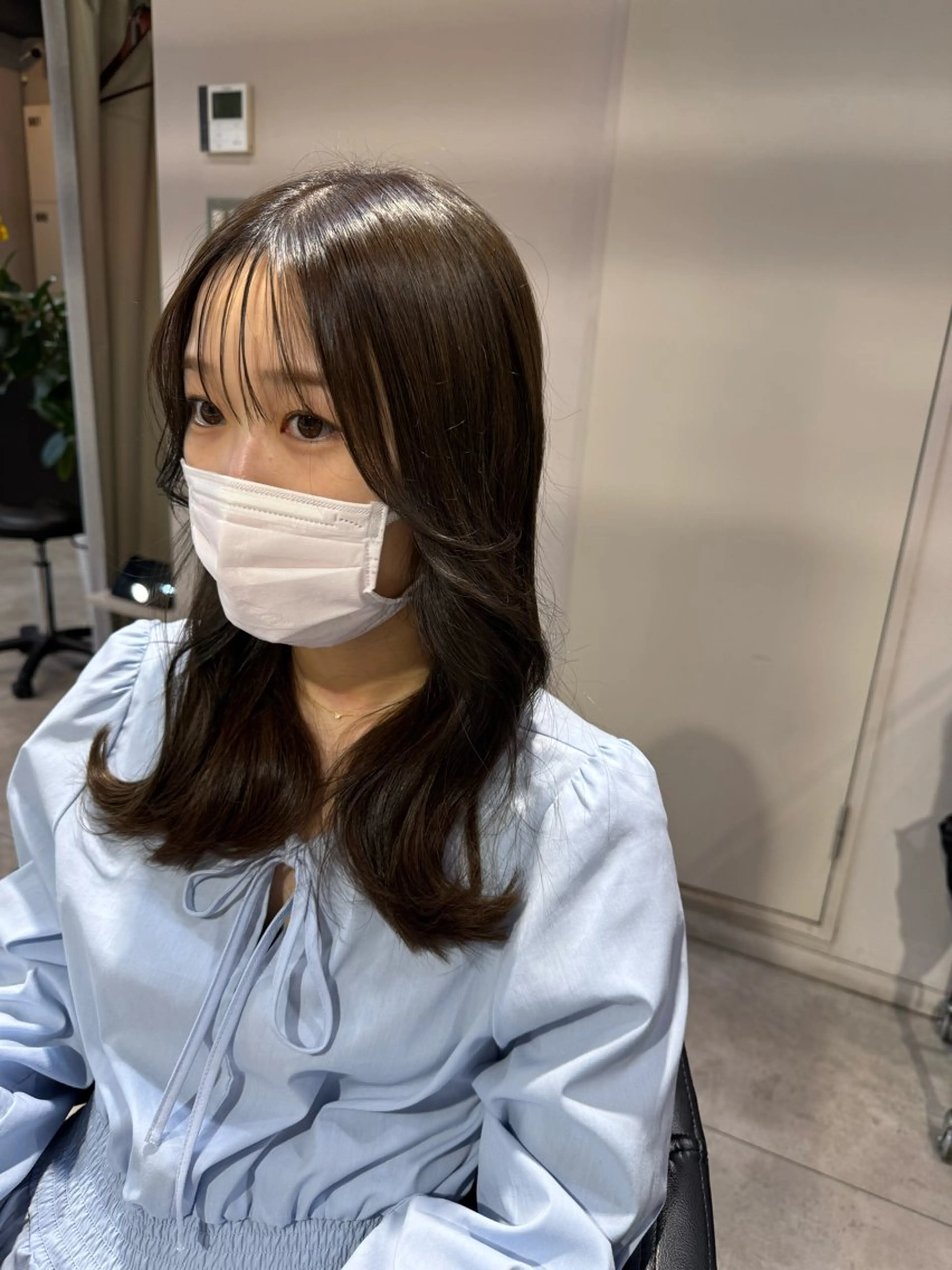 セミロング カラー ベージュカラー オリーブベージュ トリートメント Dxxxx III所属・女性目線の大人 メンズ*Ayakaのヘアスタイル