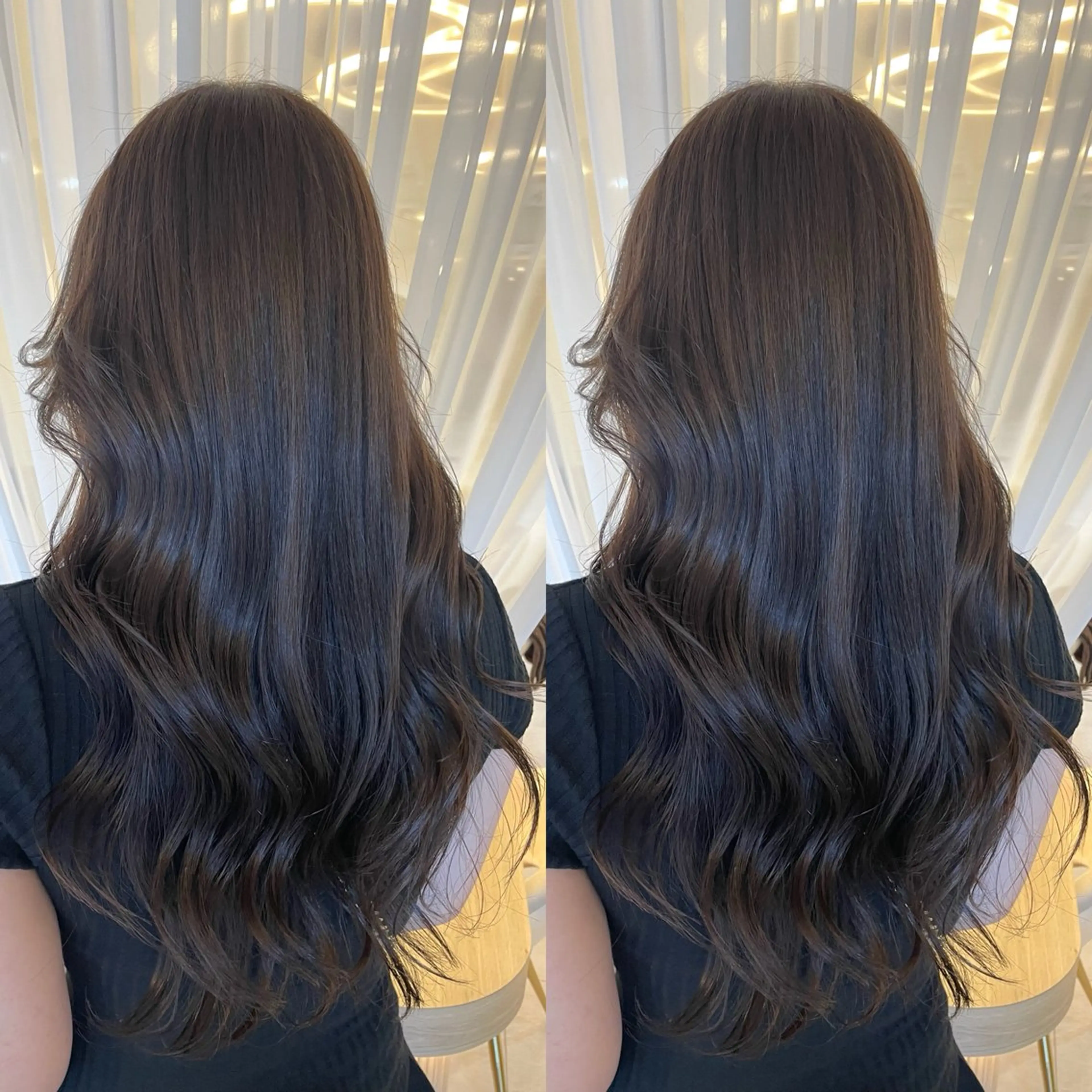 ロング カラー カット ヘアカラー トリートメント ヘアセット ブリーチ無しダブル カラー🦕まどかのヘアスタイル