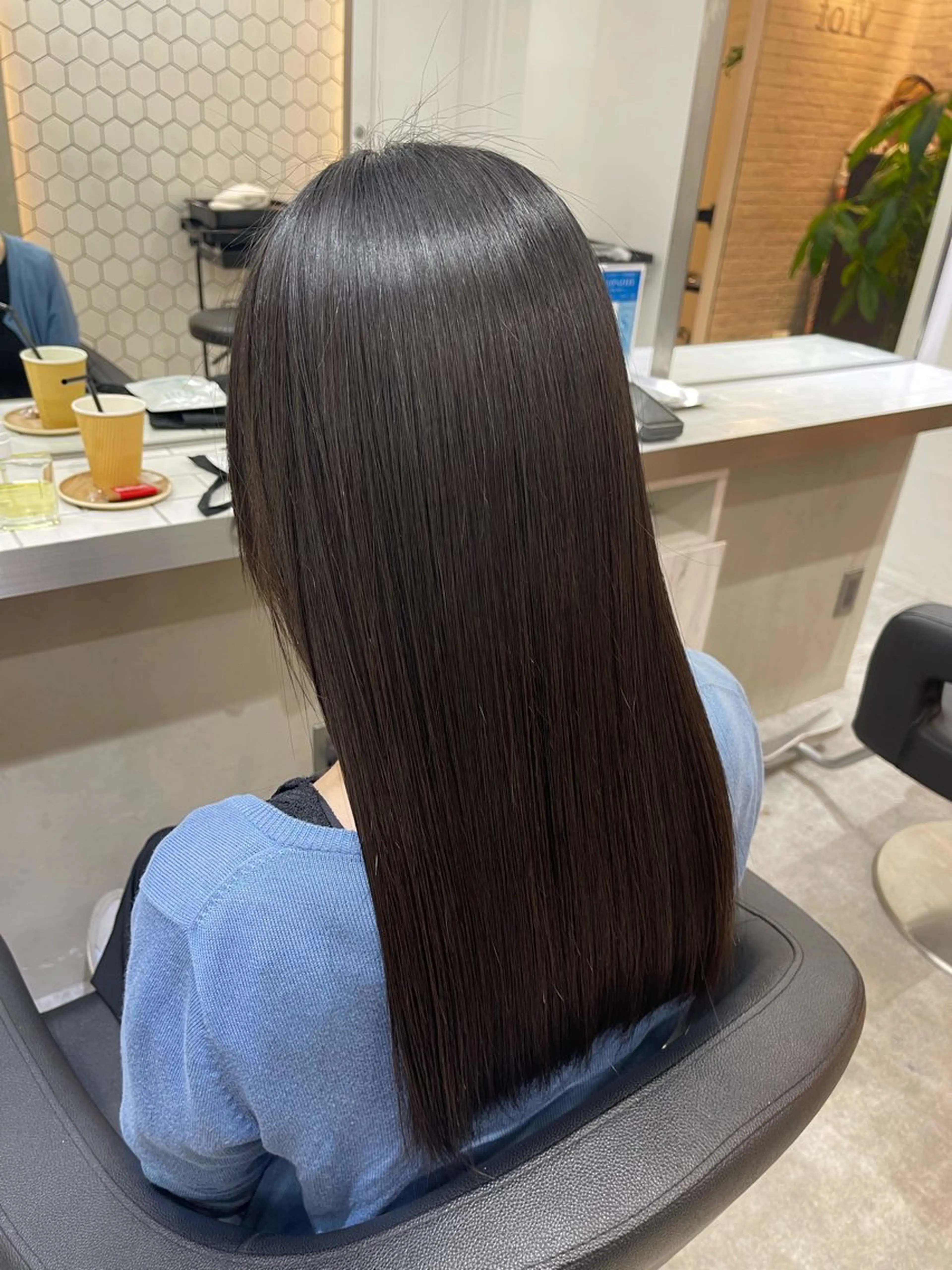 ロング 髪質改善 TENSHO 原宿　ハイトーンのヘアスタイル