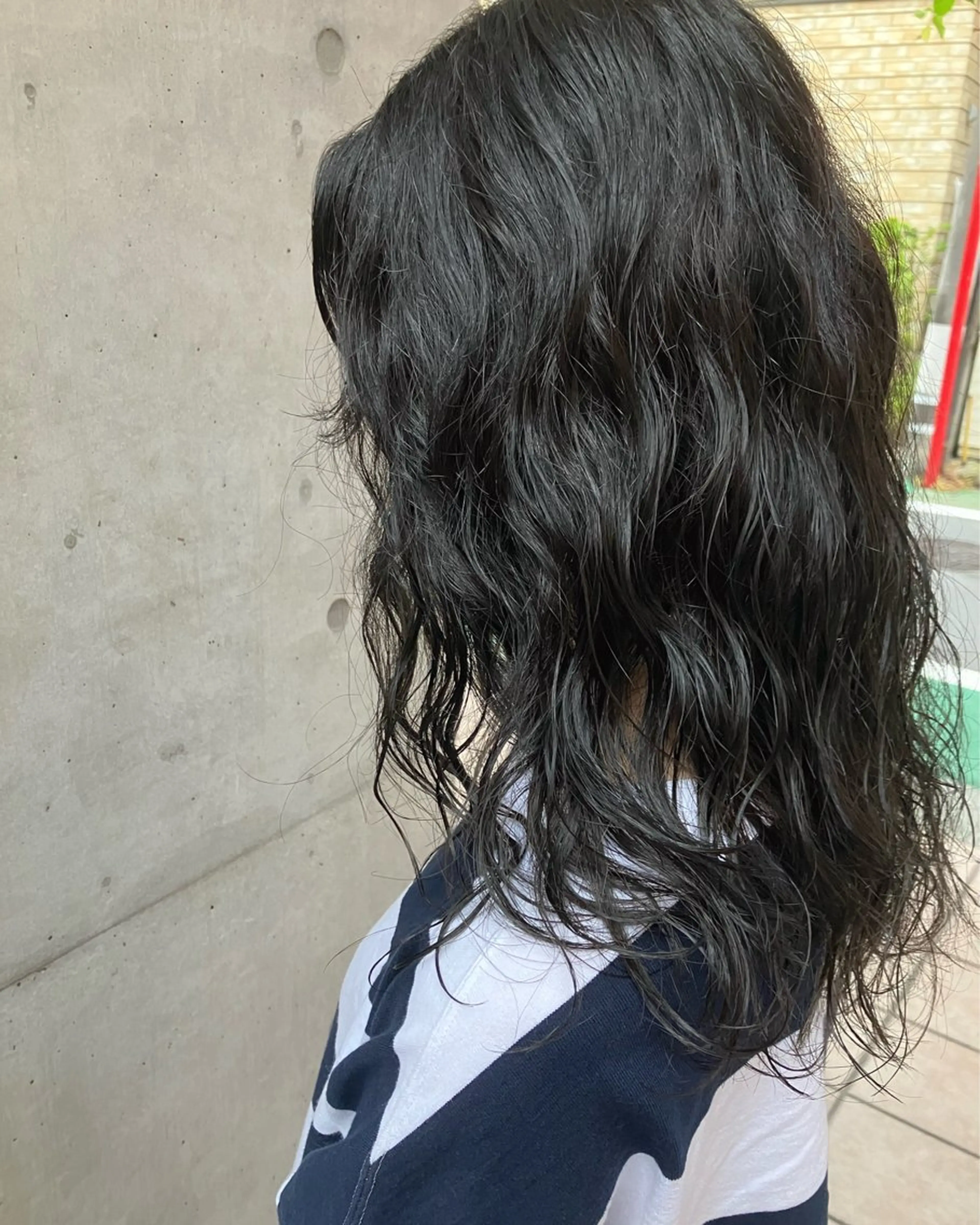 ロング パーマ カット パーマ ニュアンスカラー／ メンズ🌙久住綾香のヘアスタイル