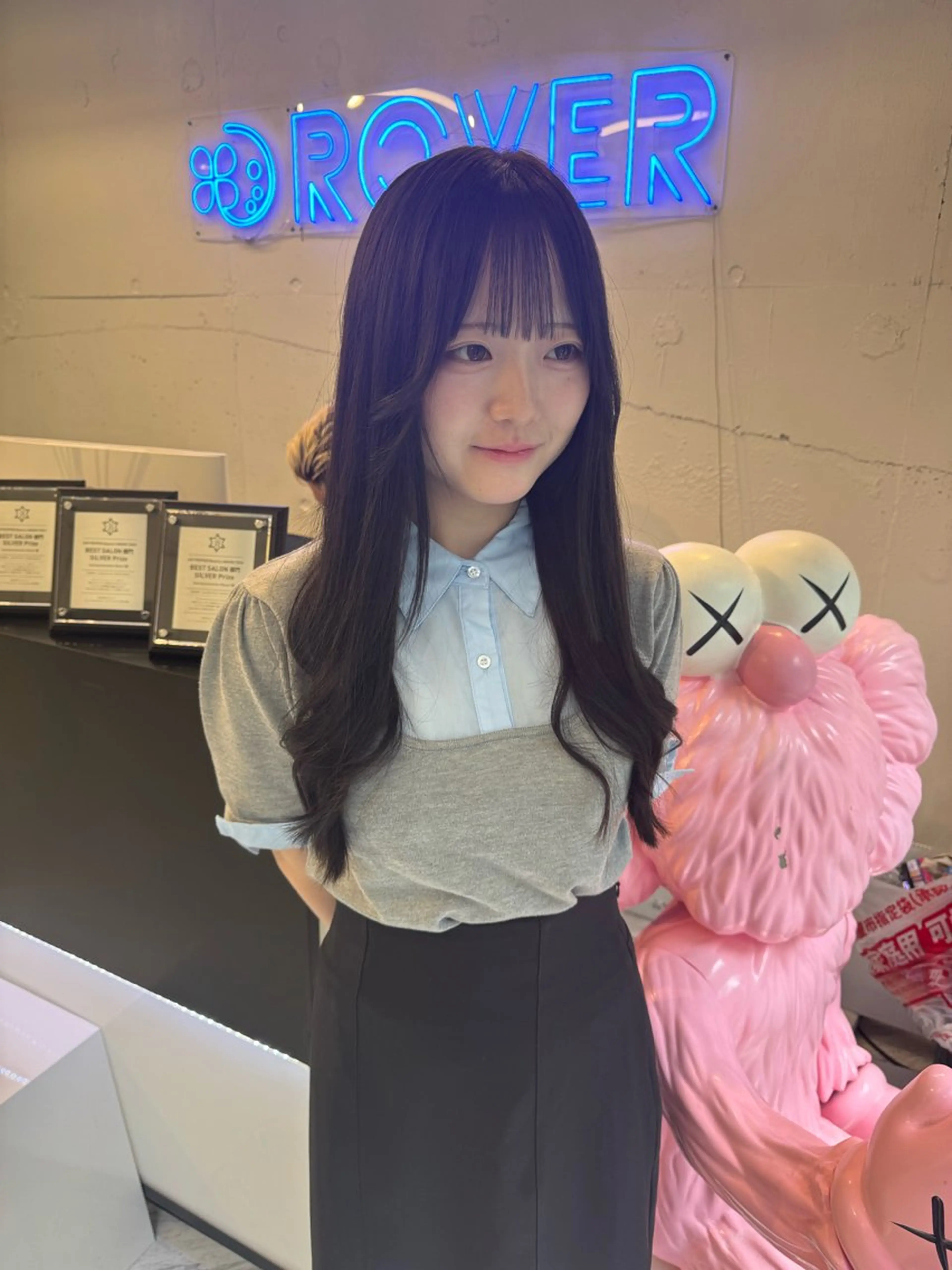 馴染ませカット+艶カラー+シールエクステ（40~100枚）👼🏻🫧の写真