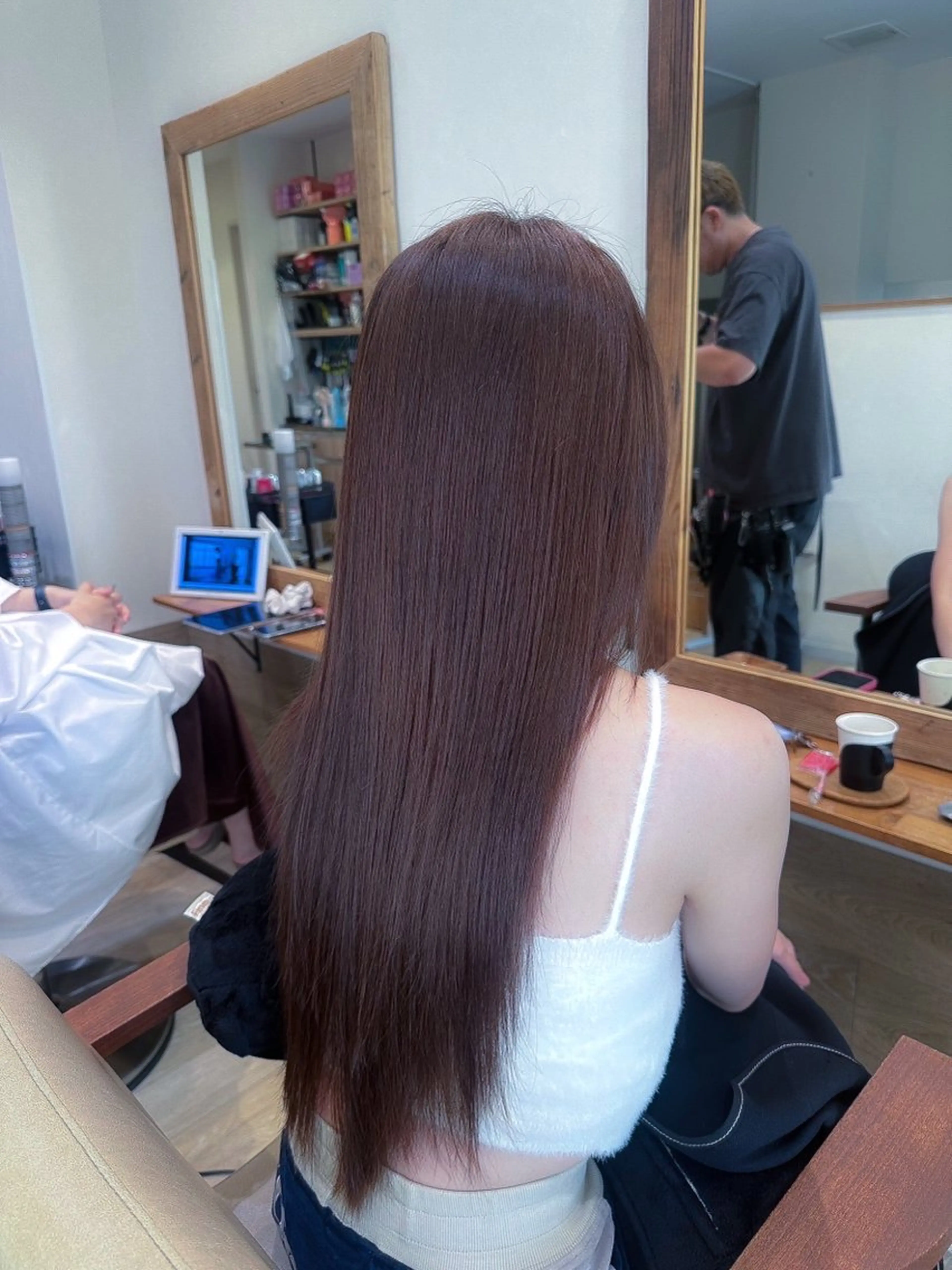 ロング カラー ベージュカラー ラベンダーカラー ラベンダーベージュ ブリーチなしカラー RURI🩵のヘアスタイル