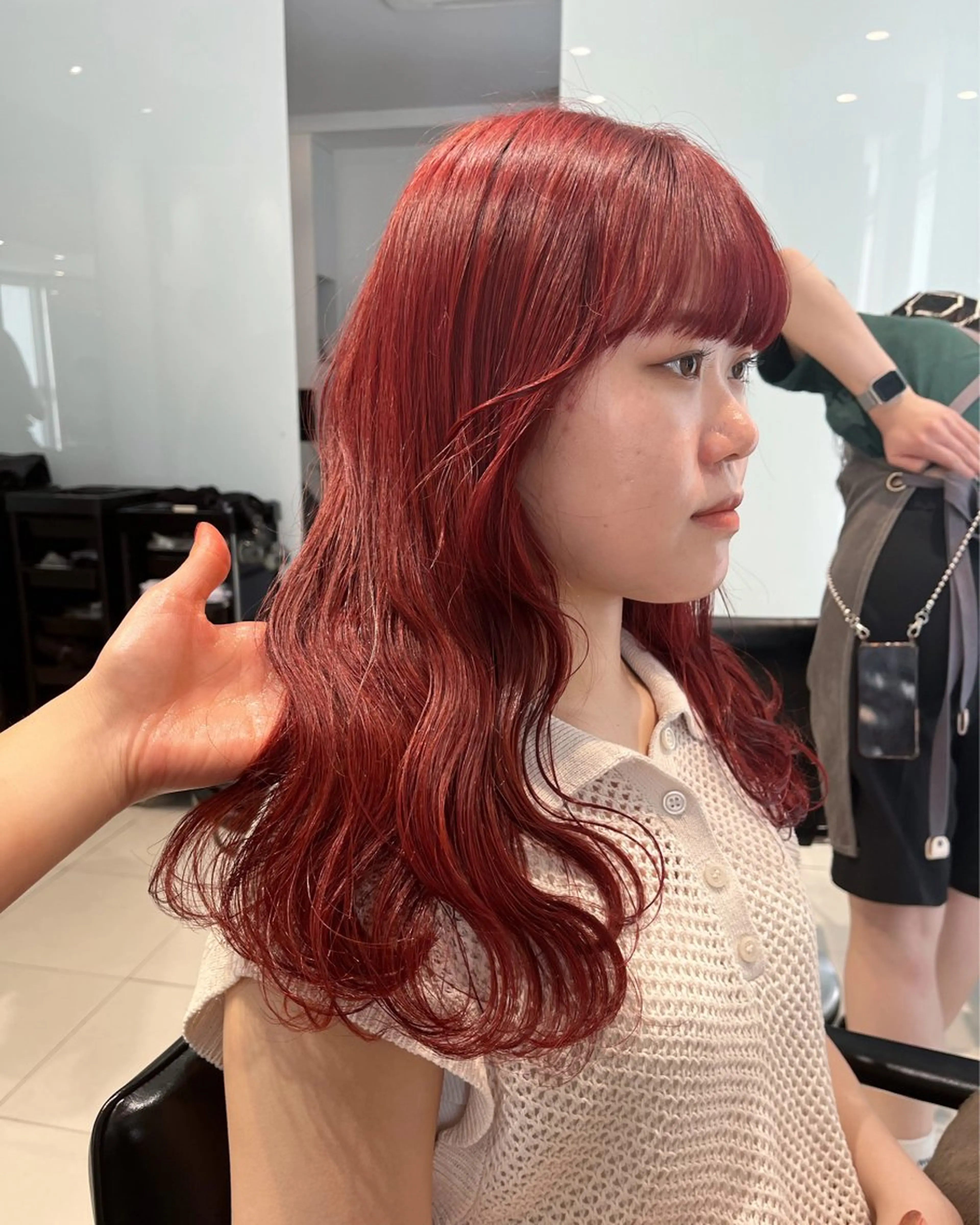 ロング カラー ヘアアレンジ 黒髪 ブリーチ ケアブリーチ カシス ディープラベンダー カット ヘアカラー トリートメント stylist ◎RUKI.のヘアスタイル