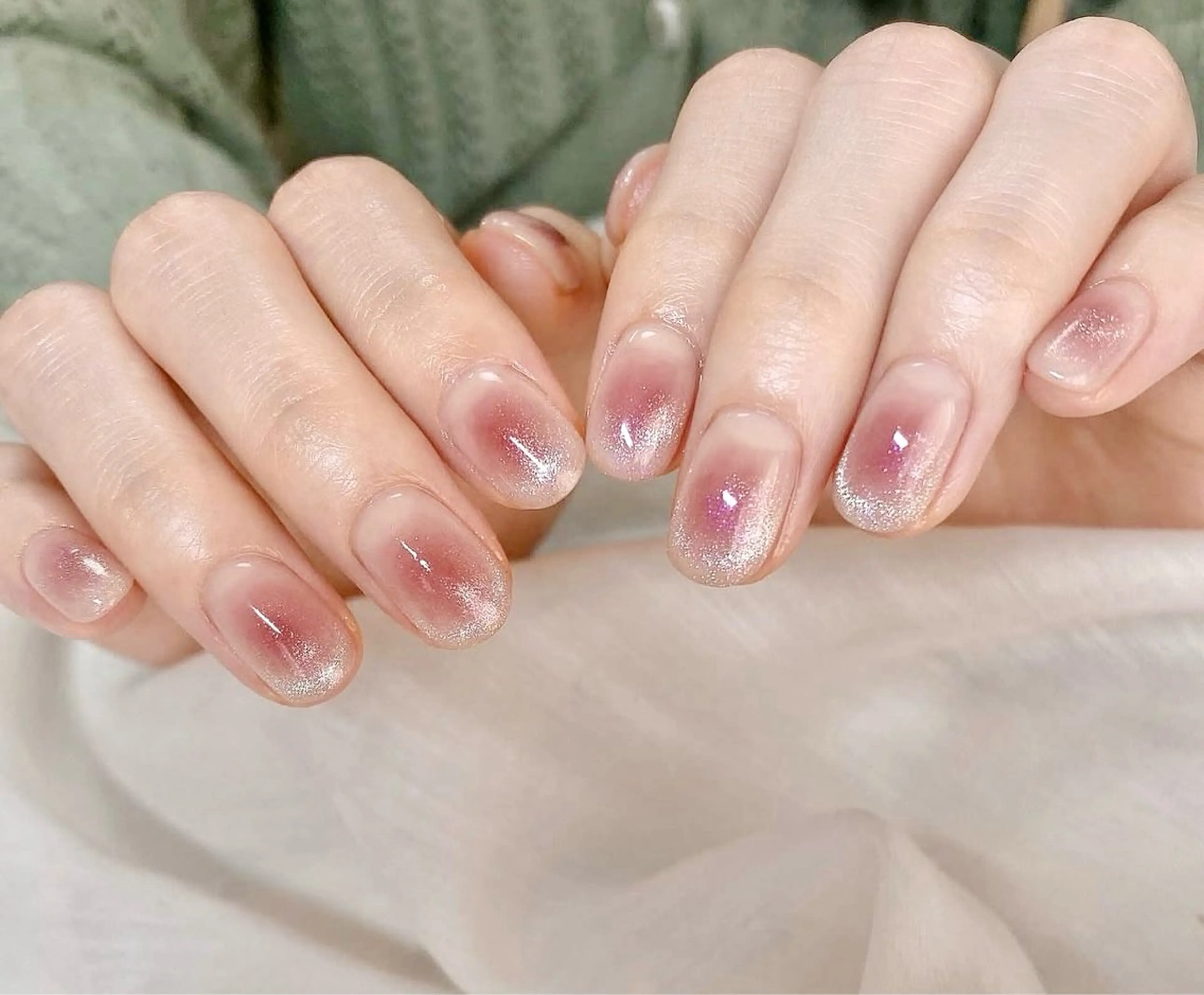 🎀可愛さ抜群チークネイル+🧲マグネット ¥7590→¥6990 ✨小さいストーン両手2本まで無料の写真