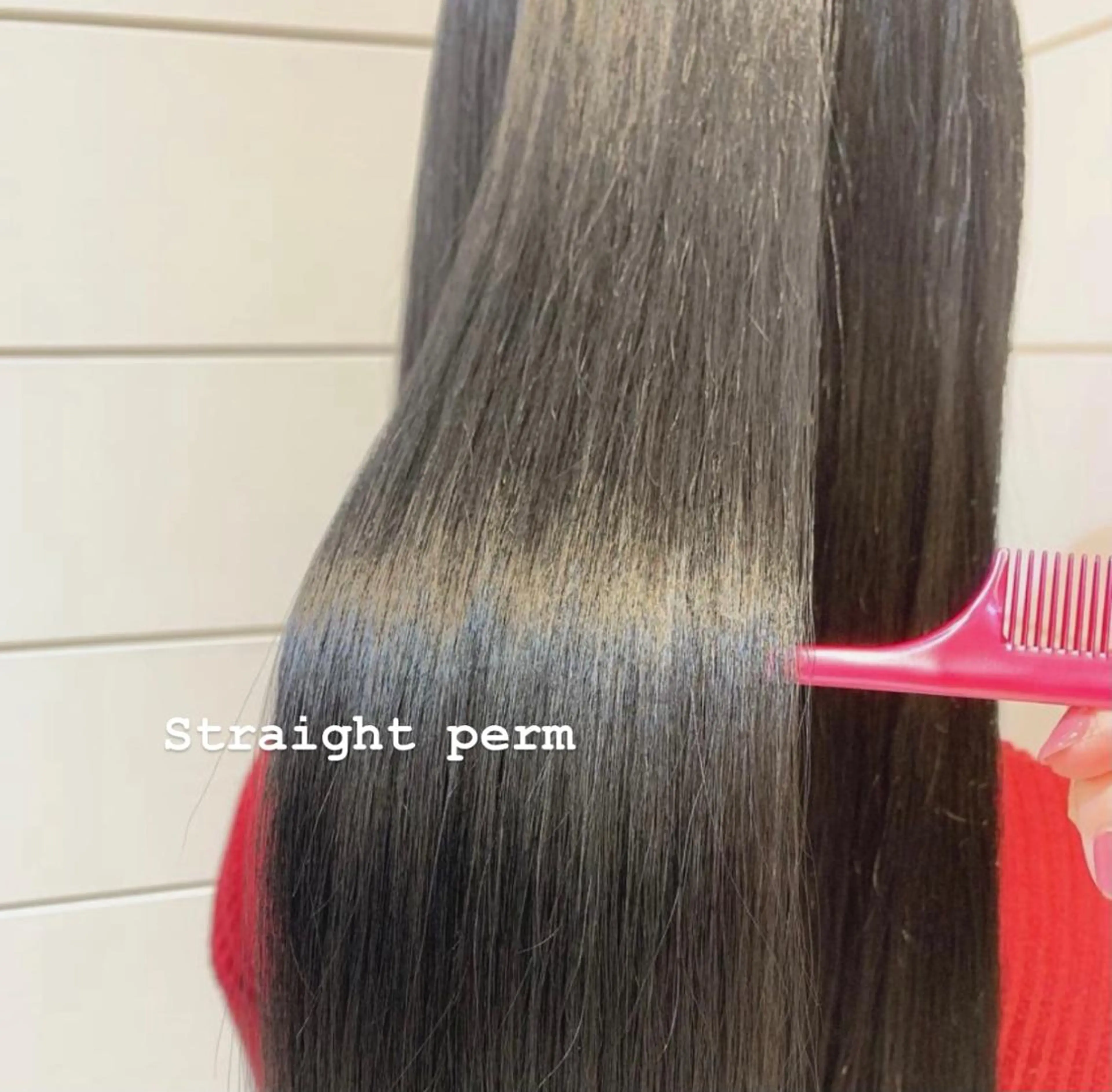 ロング パーマ 縮毛矯正 ストレートパーマ carelly 成増店所属・ツカハラ　リリカ 👒柔らかカラー👒のヘアスタイル