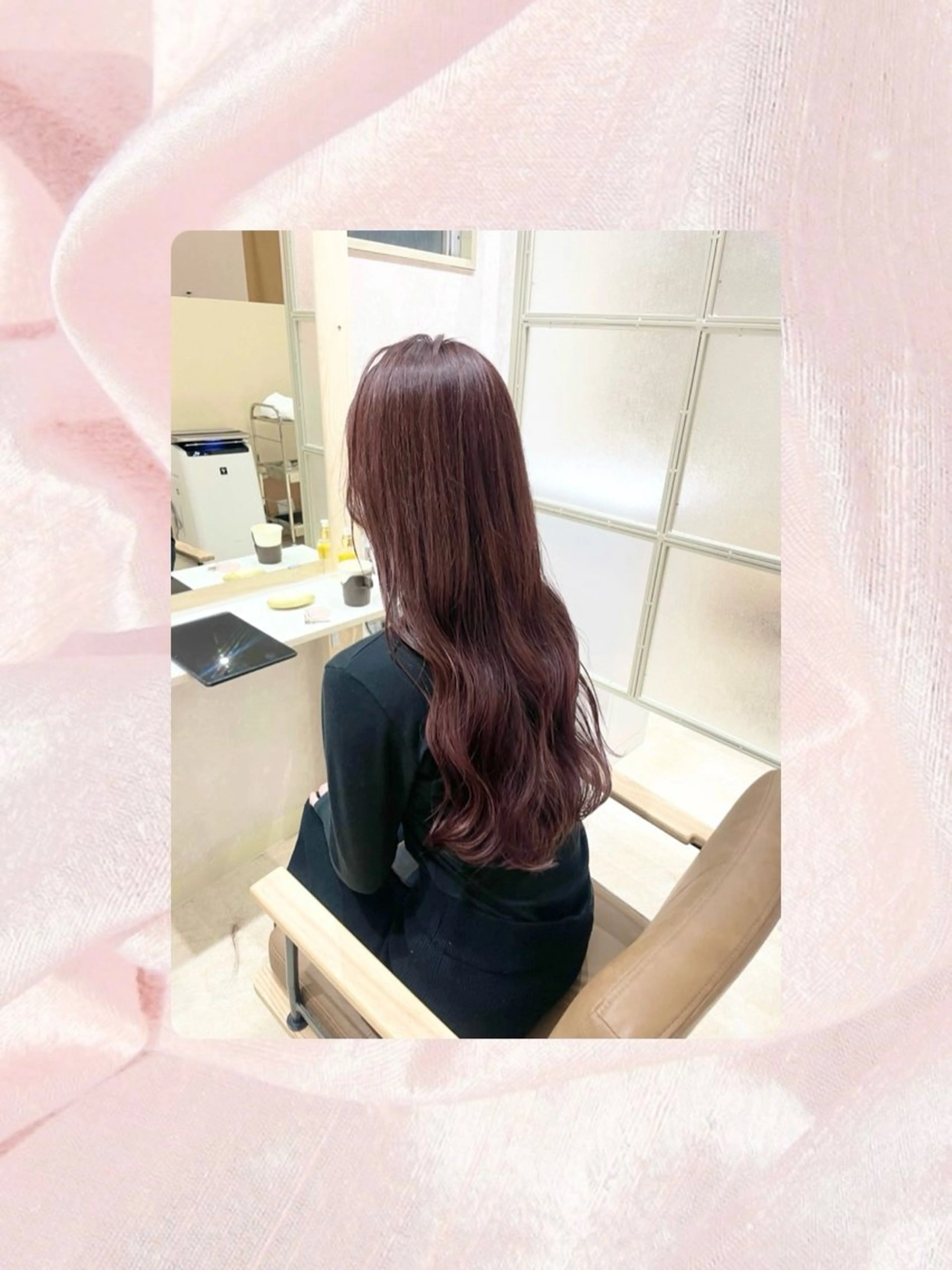 ロング ヘアカラー トリートメント SAKURA♡ 【Rico.】のヘアスタイル