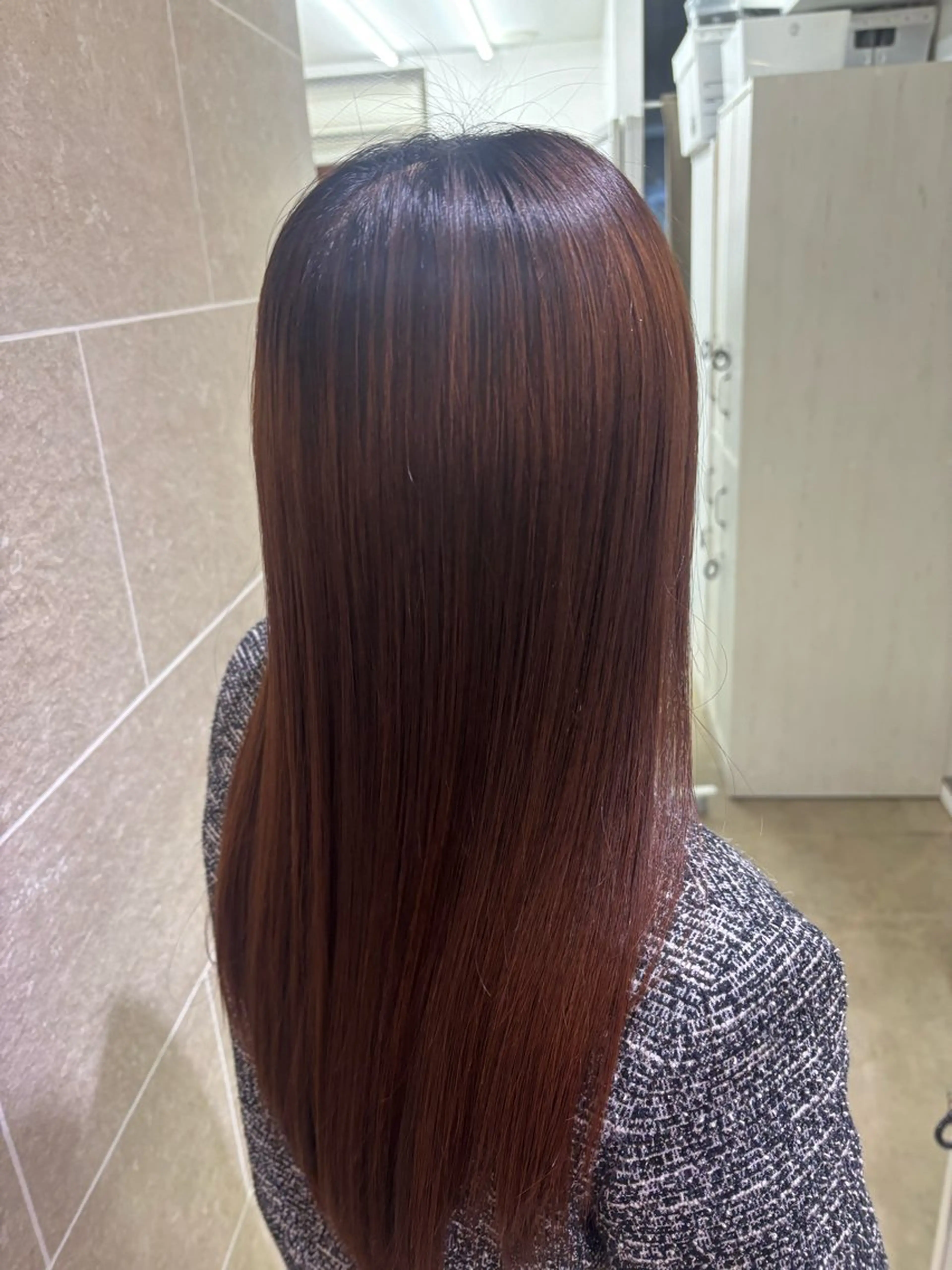 セミロング 暖色/表参道/ うる艶/ゆきのヘアスタイル