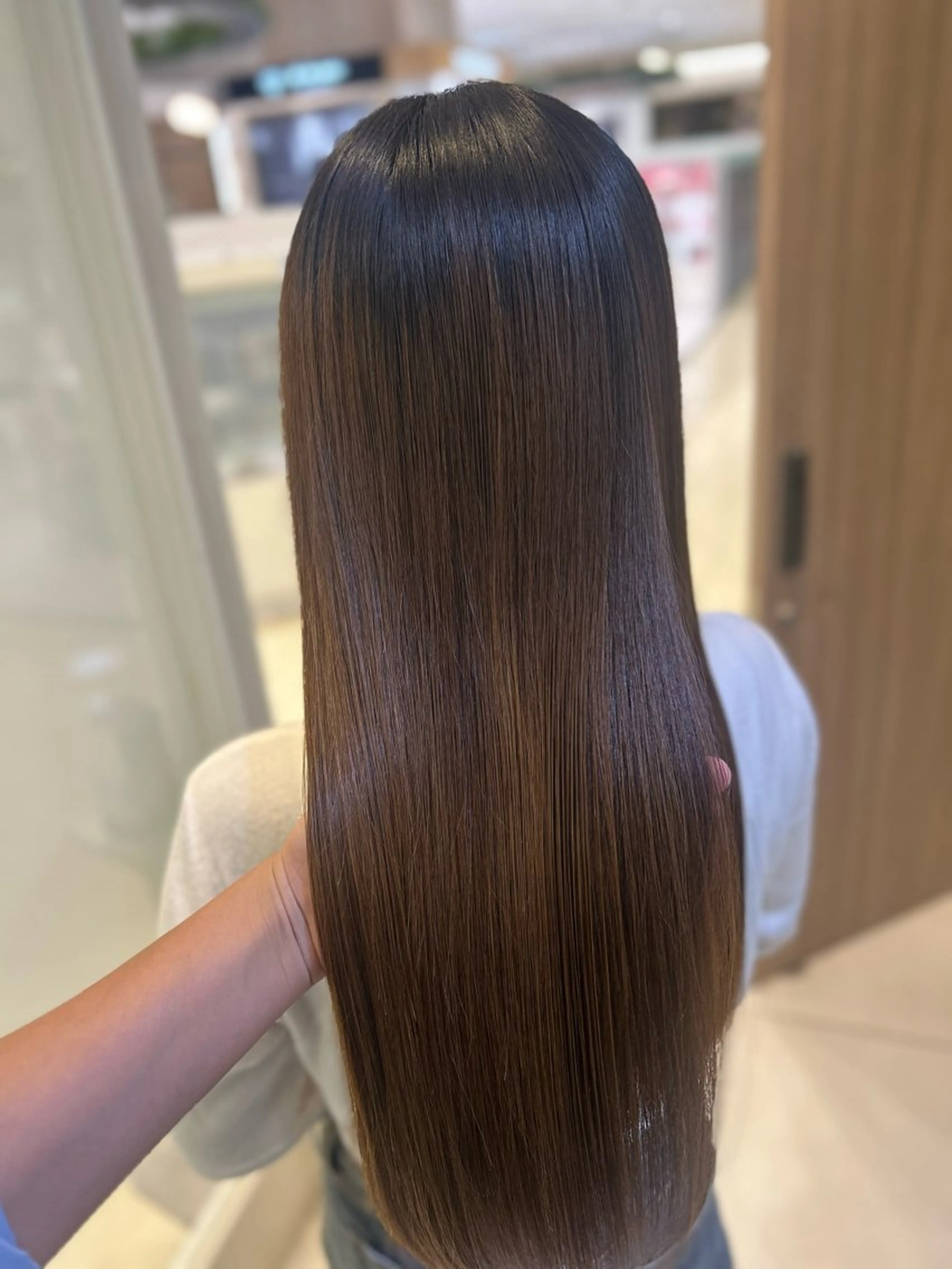 ロング パーマ カット 縮毛矯正 トリートメント 艶質改善/縮毛矯正 ササキナツミのヘアスタイル