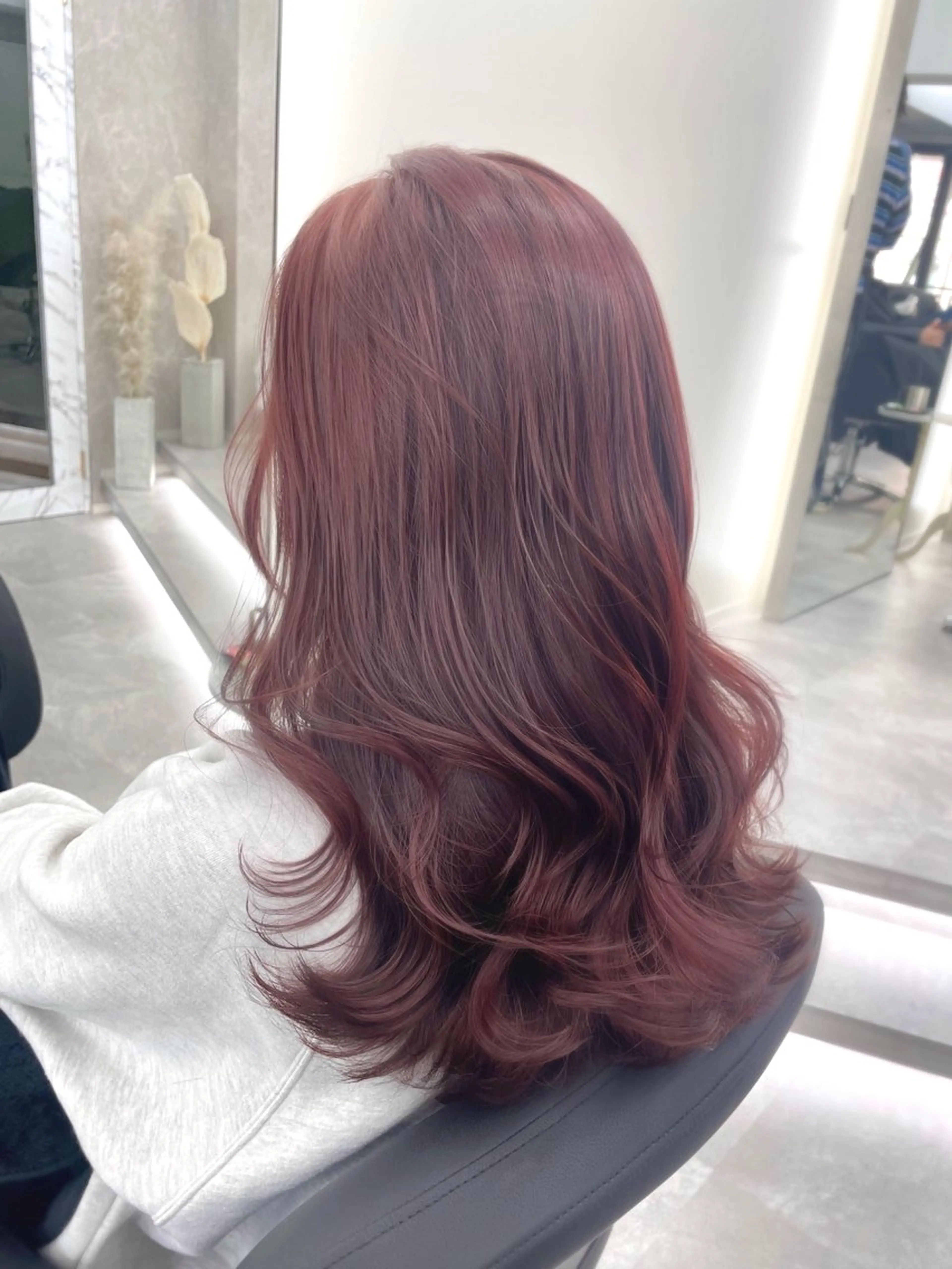 ロング カラー 髪質改善/赤み消し ブリーチなし心斎橋のヘアスタイル
