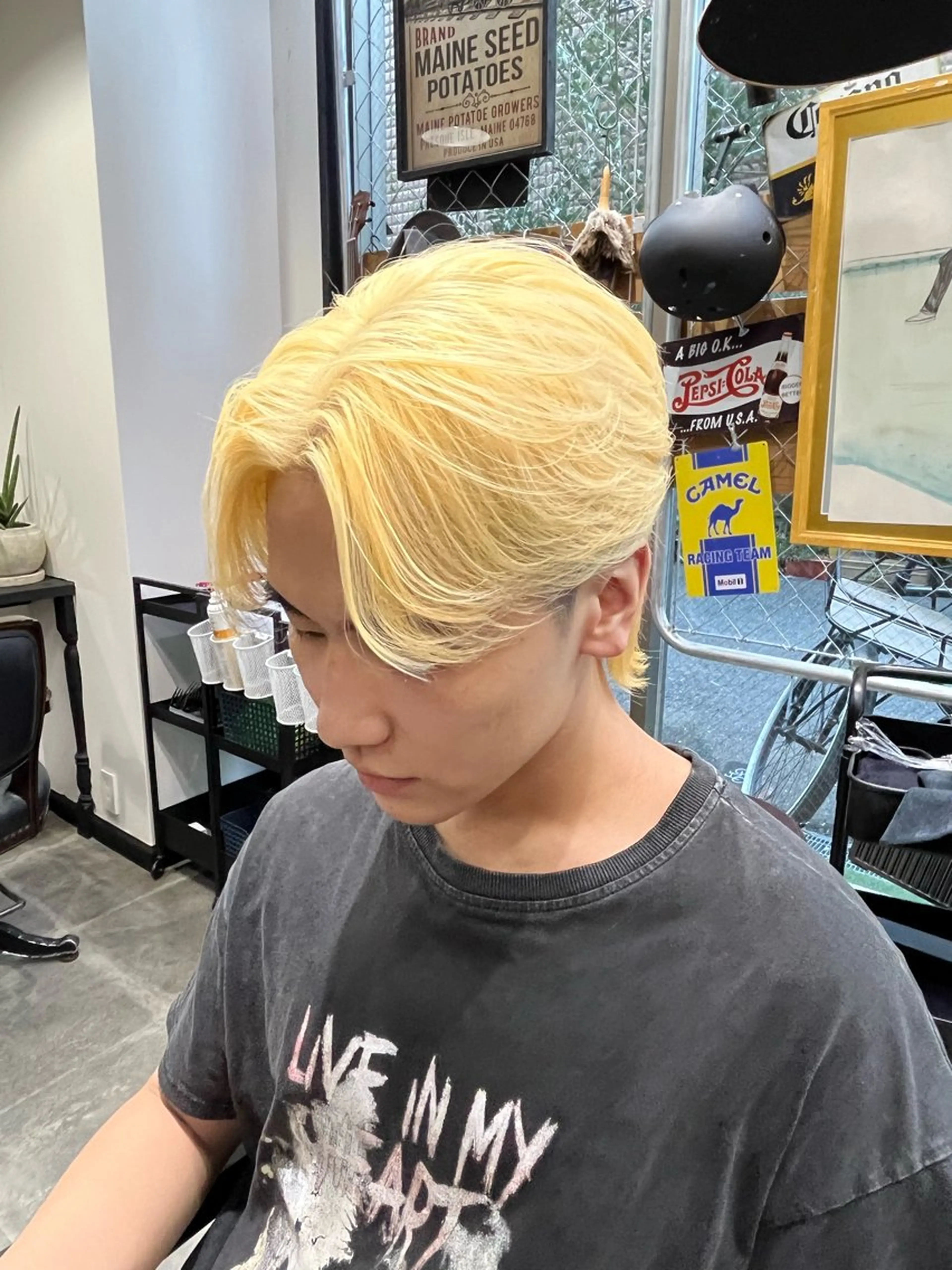 骨格似合わせカット＋ダブルカラーの写真