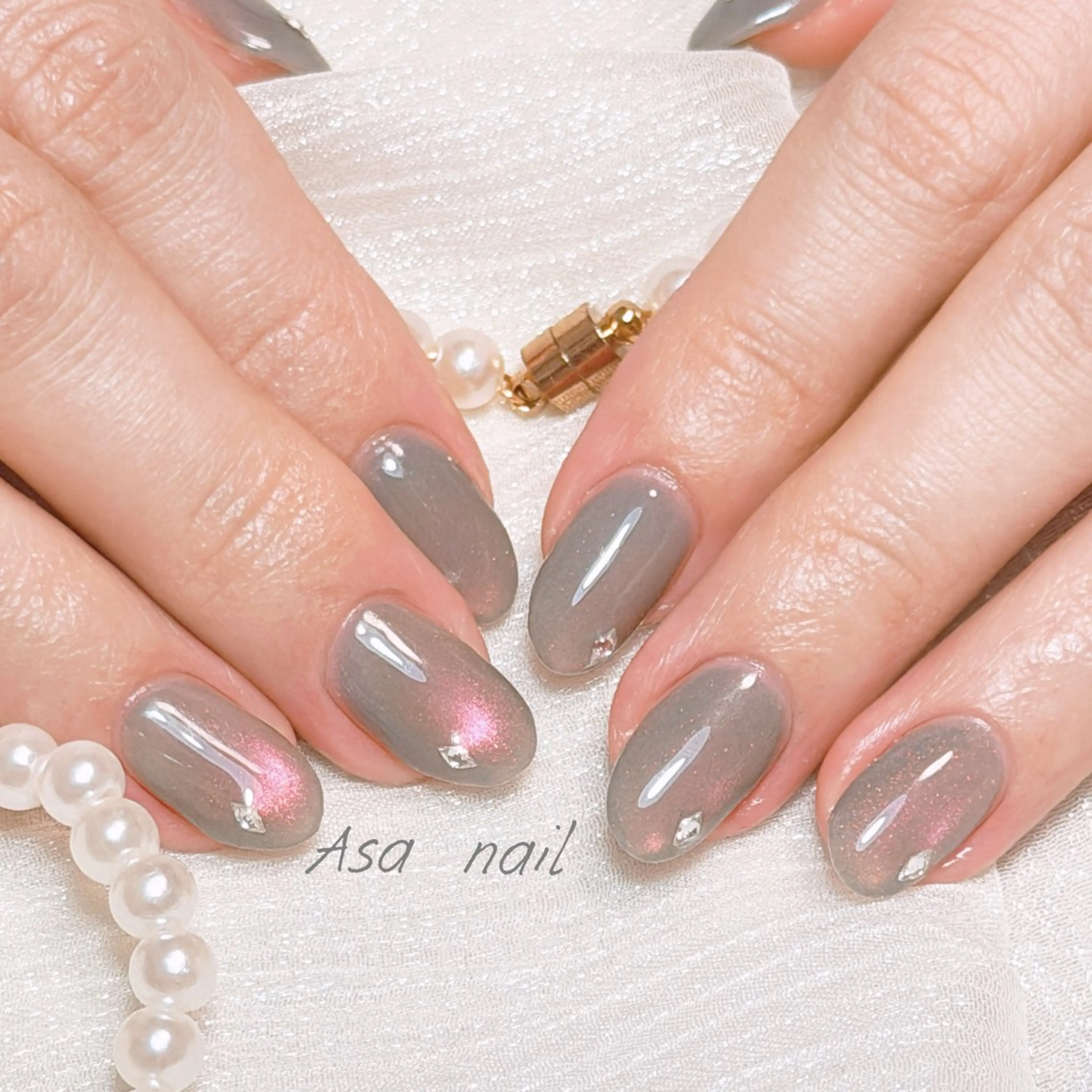 ネイル ジェルネイル マグネットネイル Asa Nail 亀戸 平井のネイルデザイン