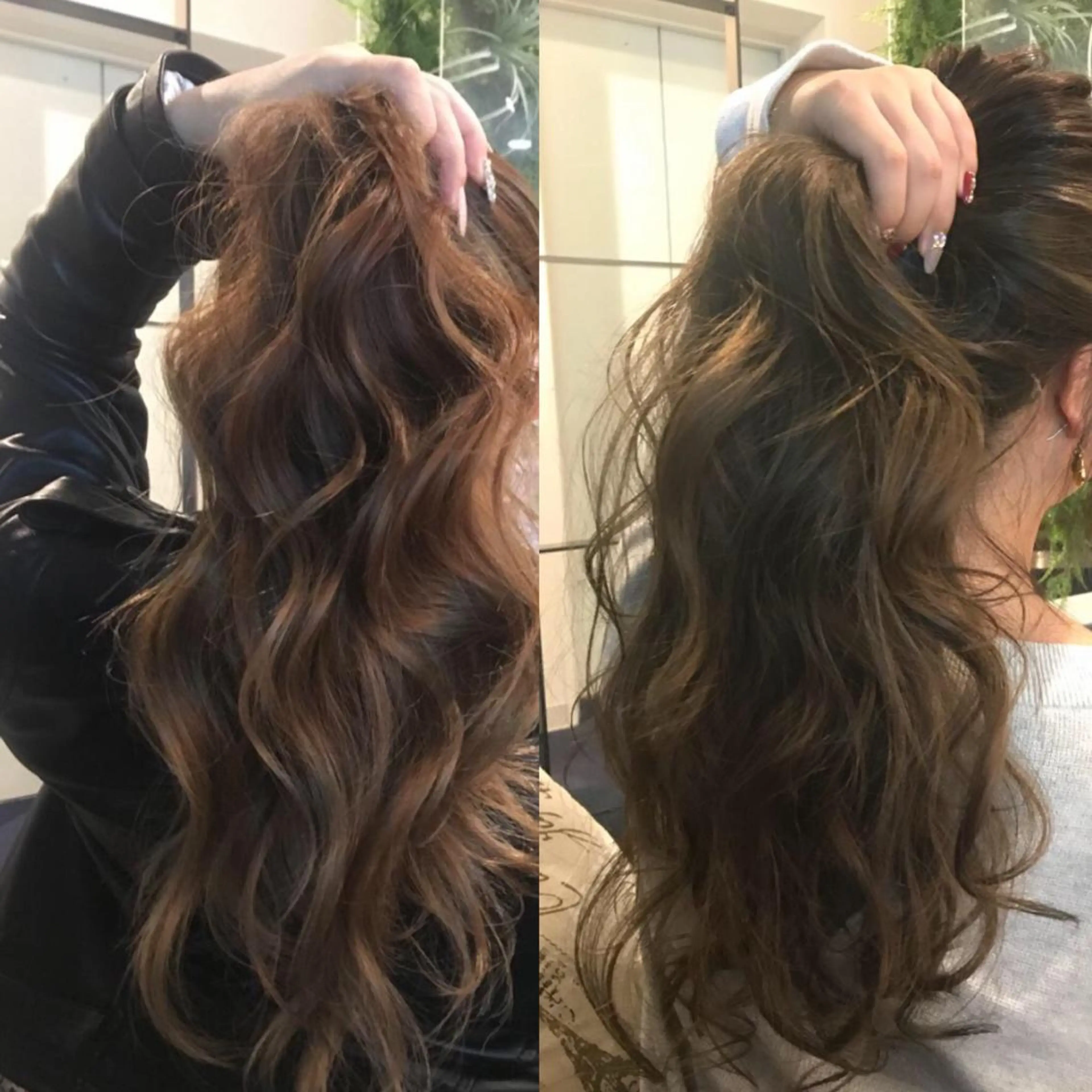 ロング カラー ヘアカラー トリートメント Hanna by W_SALONのヘアスタイル