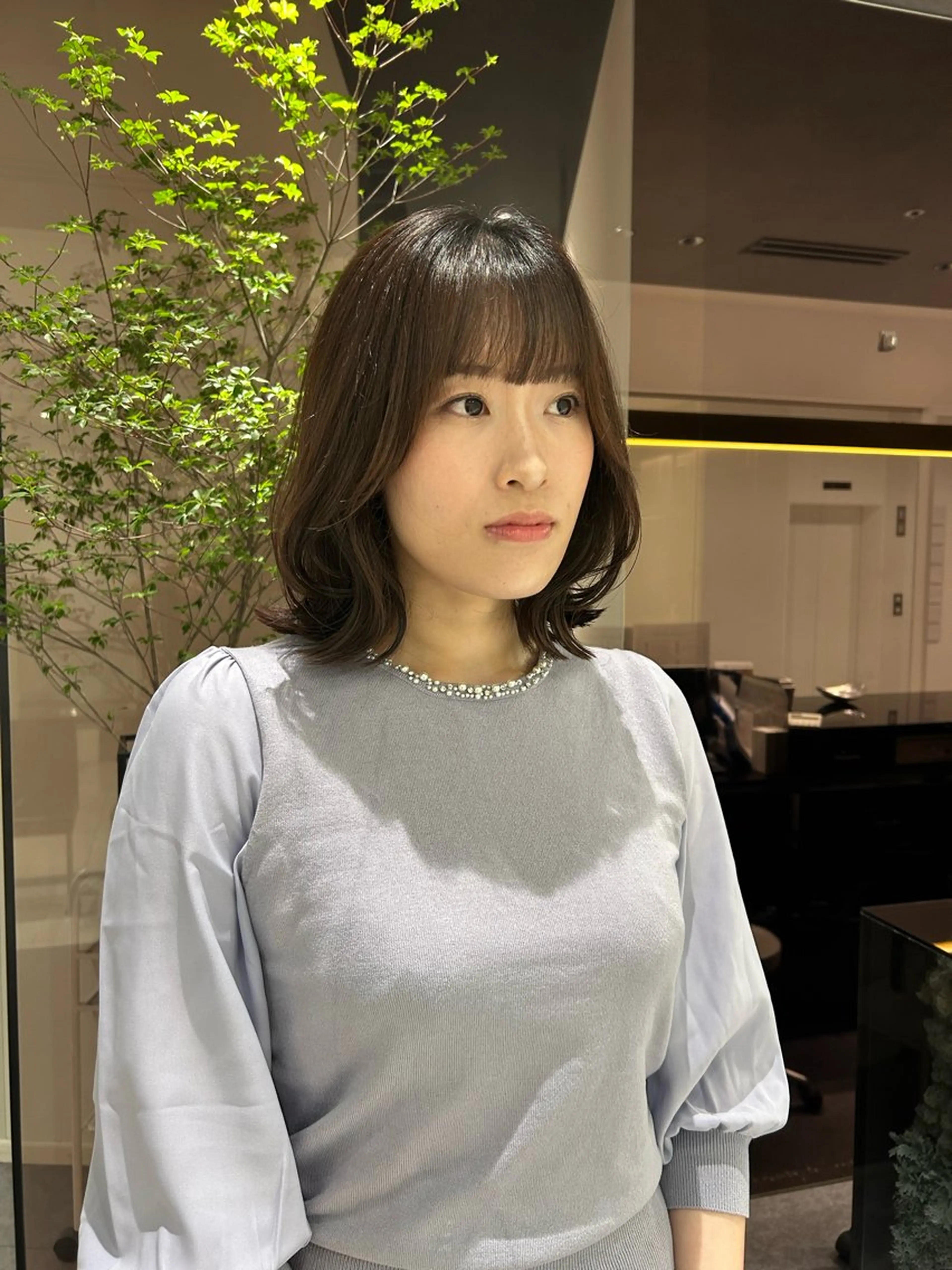 ミディアム カラー K-two名古屋所属・ショートカット 中原優美のヘアスタイル