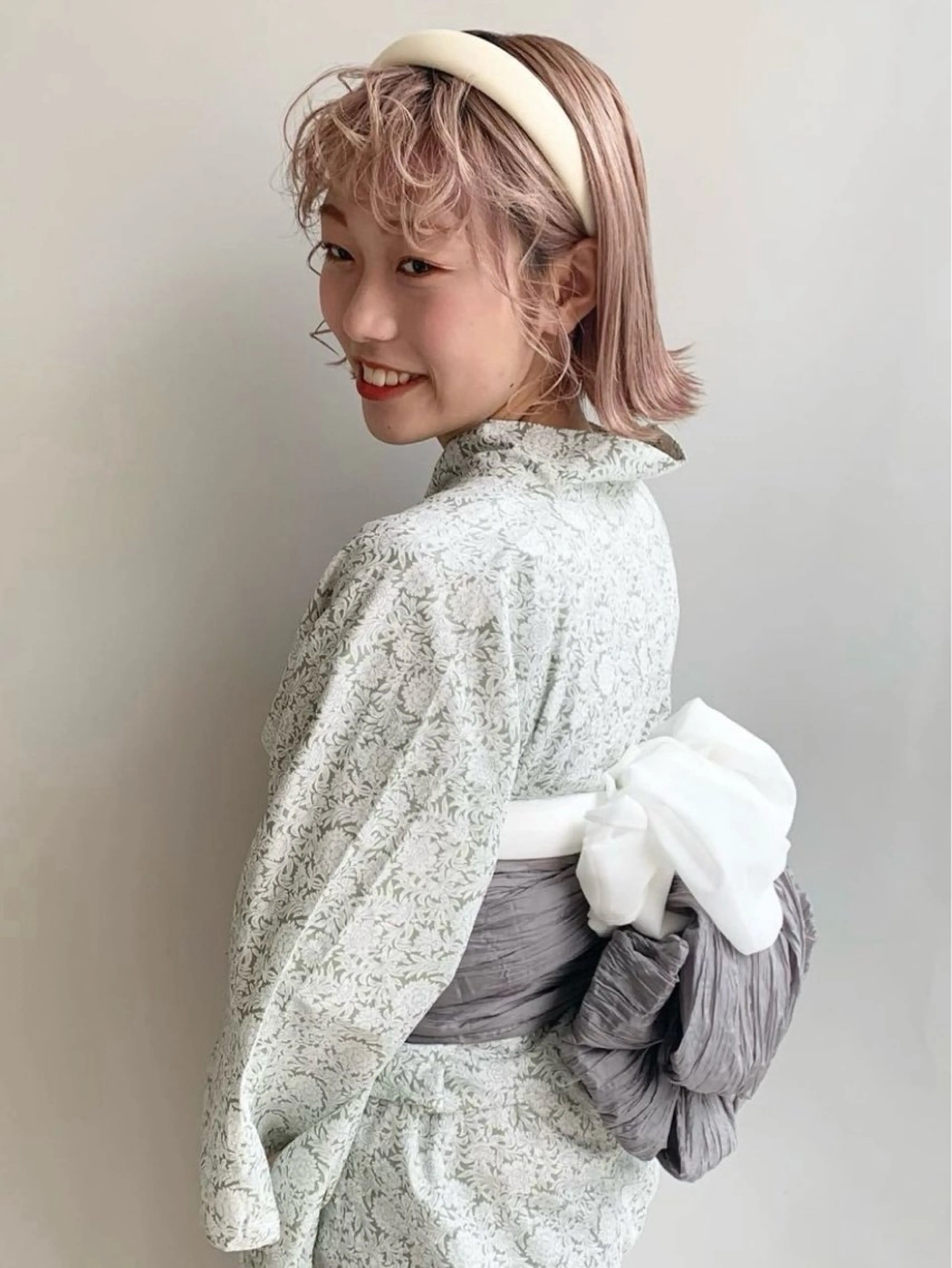 ショート ヘアアレンジ 着付け 似合わせ⌇お洒落 カット⌇平野あみのヘアスタイル