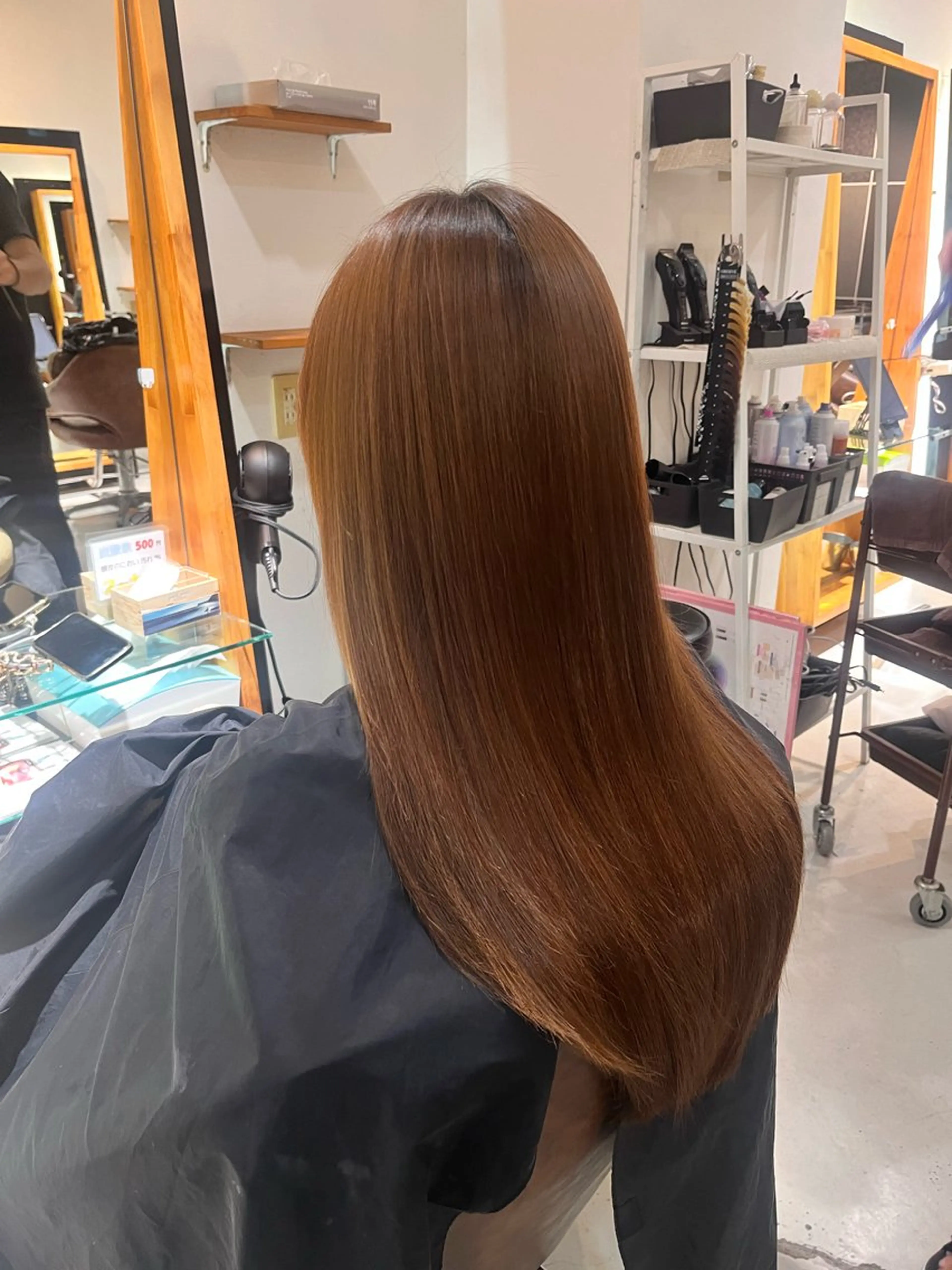 メテオカラー＋髪質に合わせたシャンプートリートメント🫧の写真