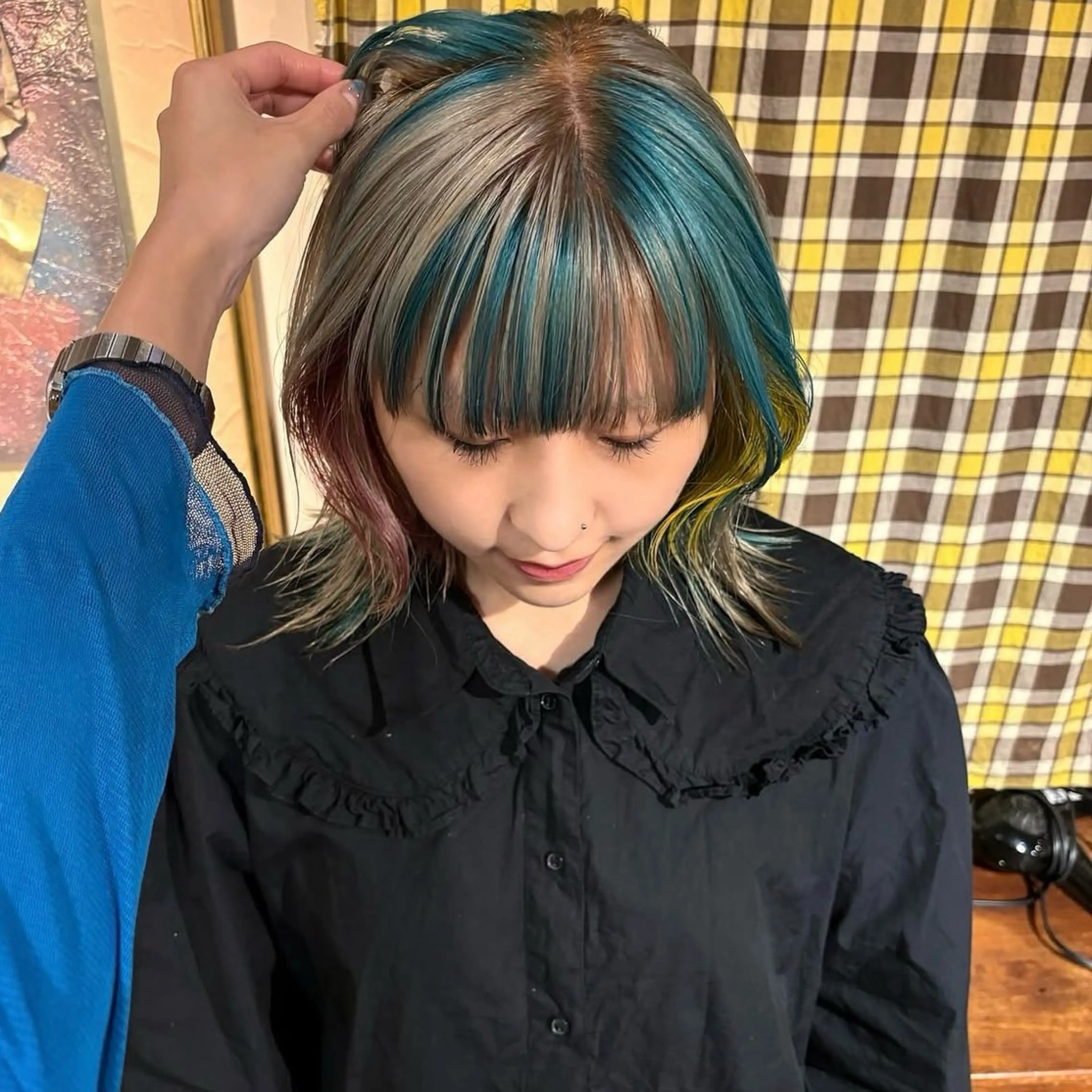 ミディアム カラー ヘアカラー トリートメント hair salon　丹tan所属・Rena✴︎トレンド ×スタンダードMIXのヘアスタイル