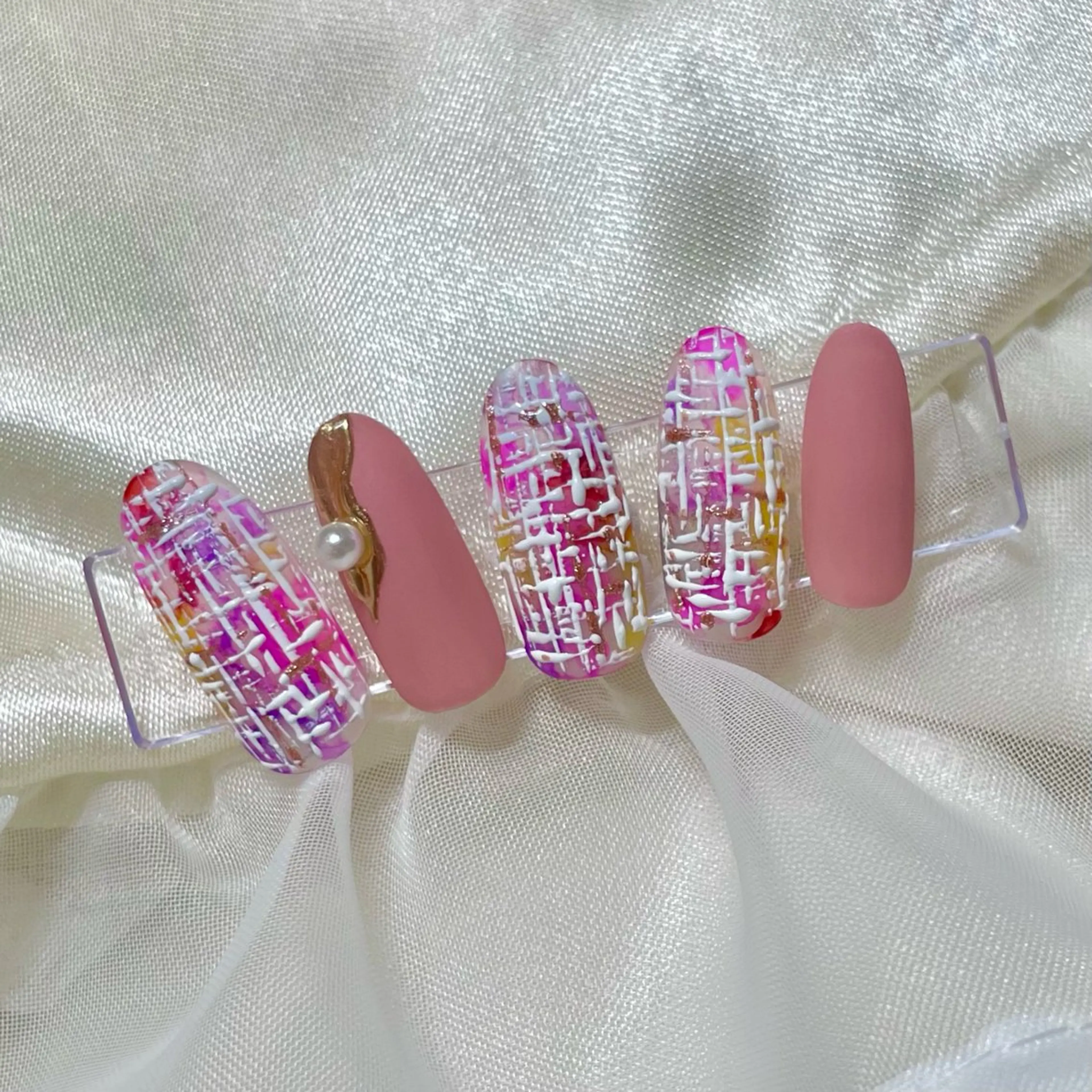 ネイル ツイードネイル Nail Salon Y.のネイルデザイン