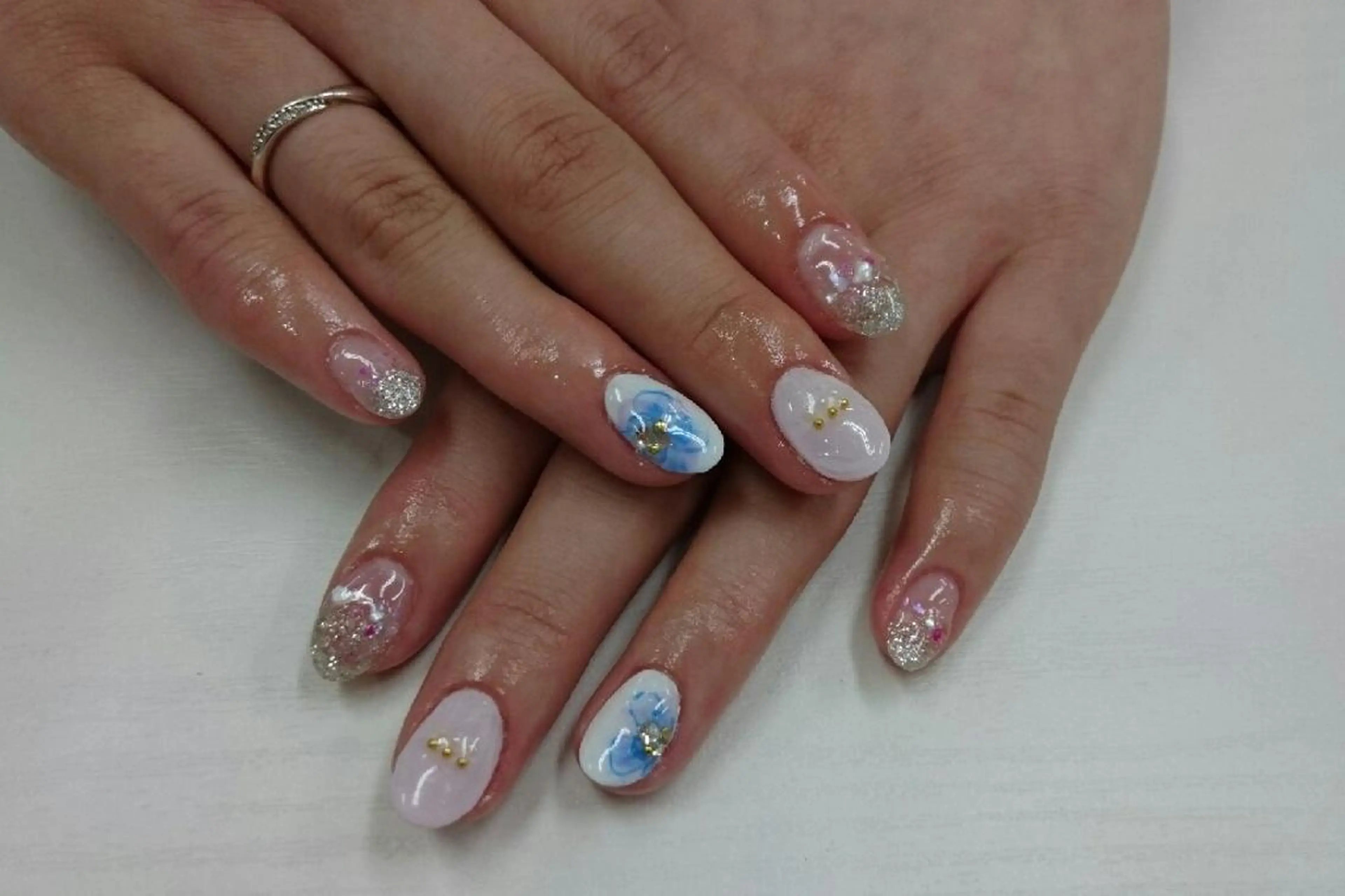 ミディアム ネイル nail salon Blancのネイルデザイン