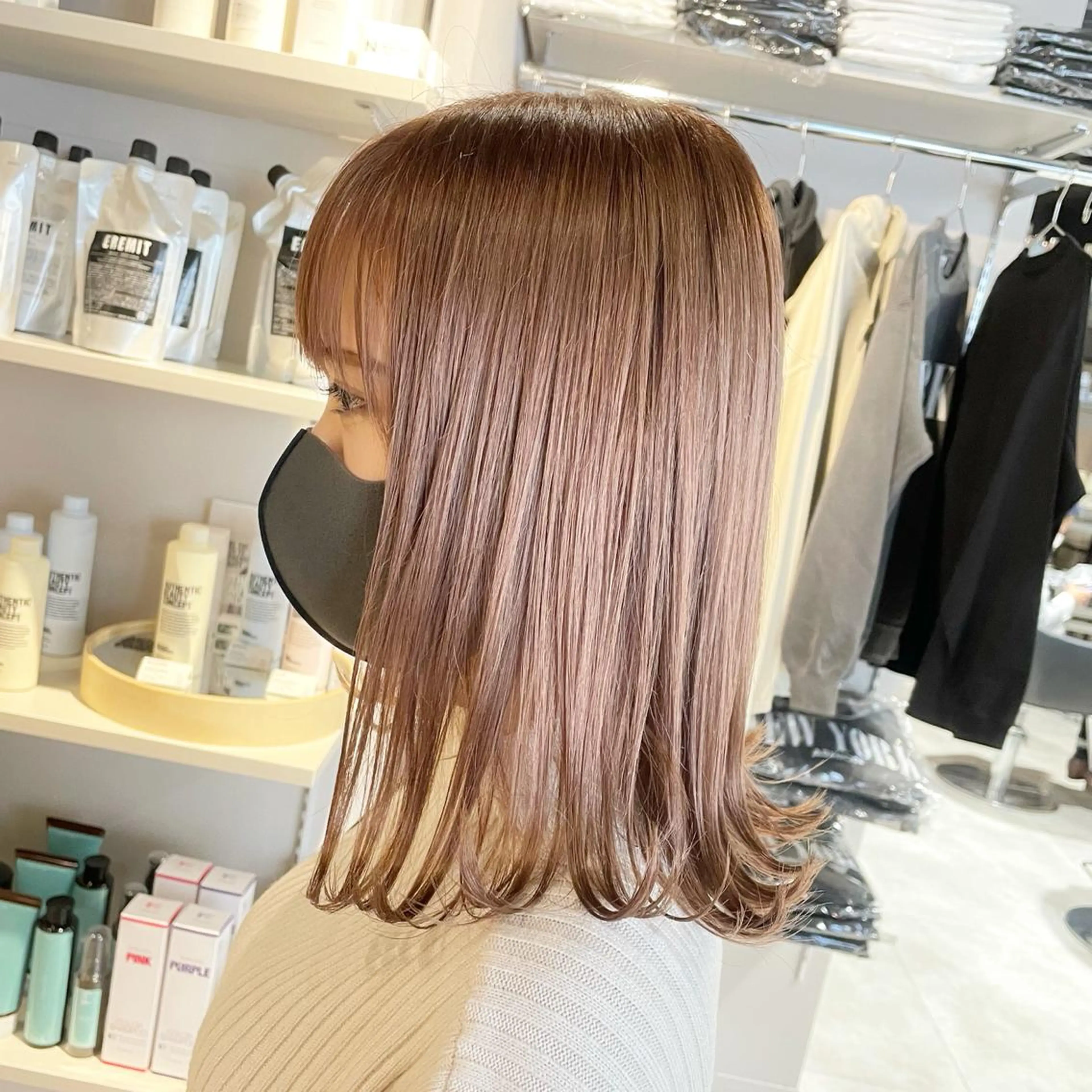 ミディアム カラー ヘアカラー トリートメント ブリーチ👩‍🦳/ ‪✂︎MANAMIのヘアスタイル