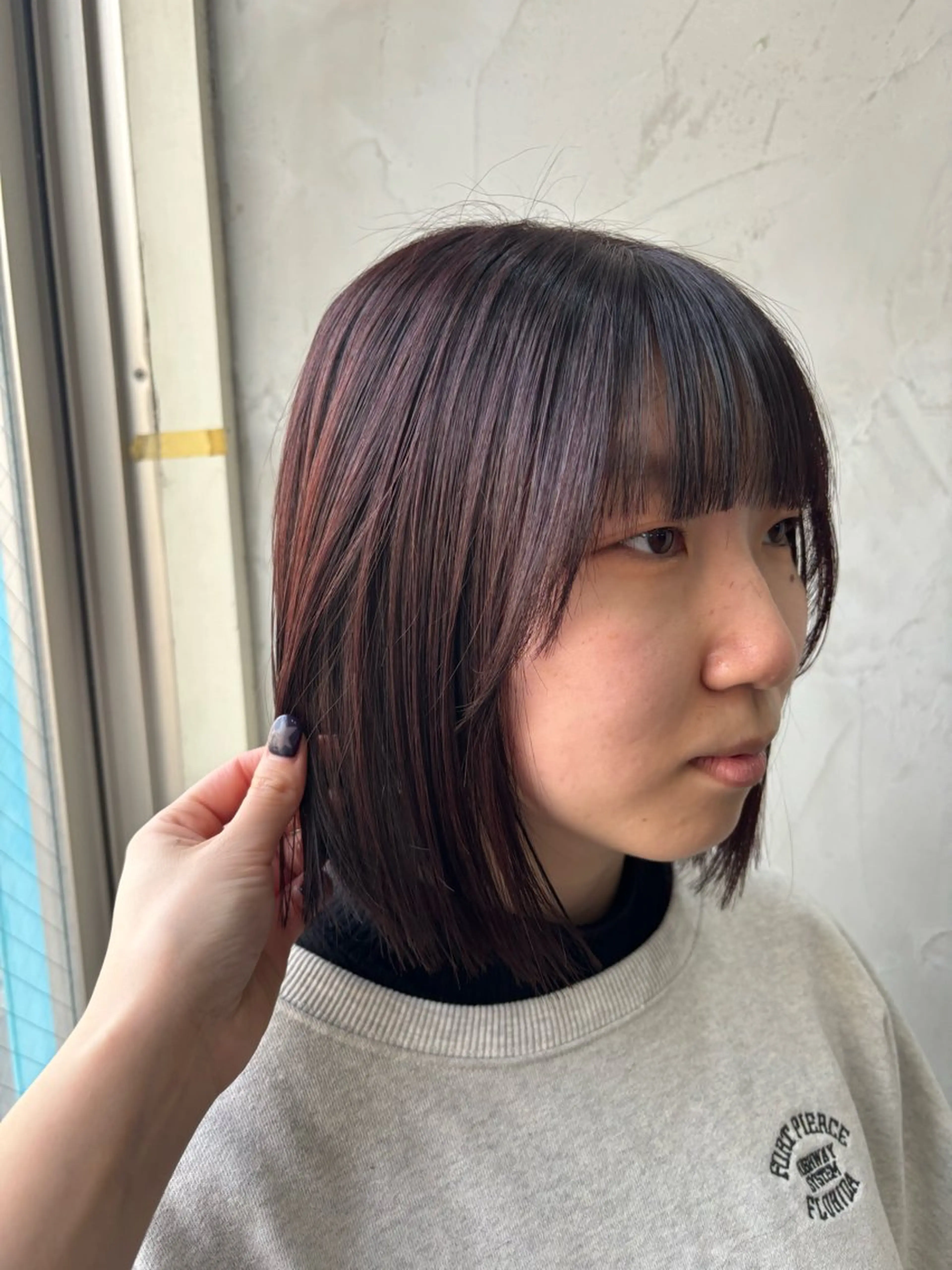 カラー ピンクカラー fudge所属・MaisonHALU 松浦光咲のヘアスタイル