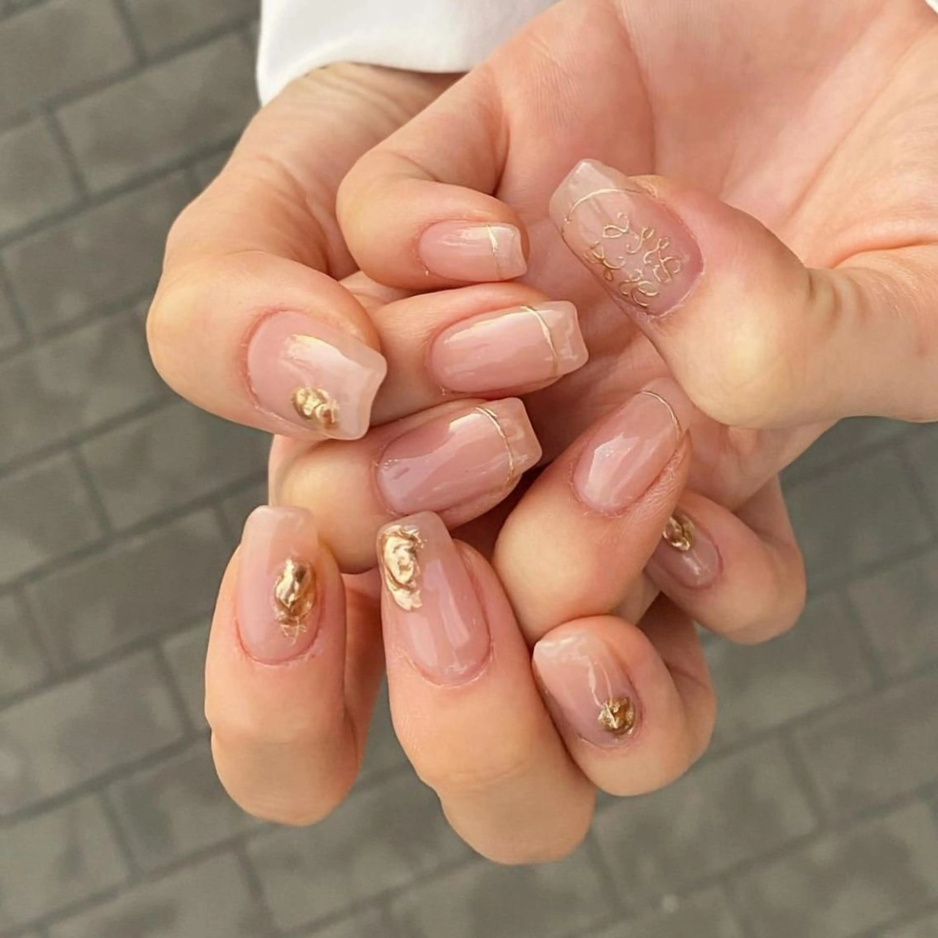 ネイル ミラーネイル ハンドネイル nail salon O (en)所属・vegh. nail／阿波座のネイルデザイン