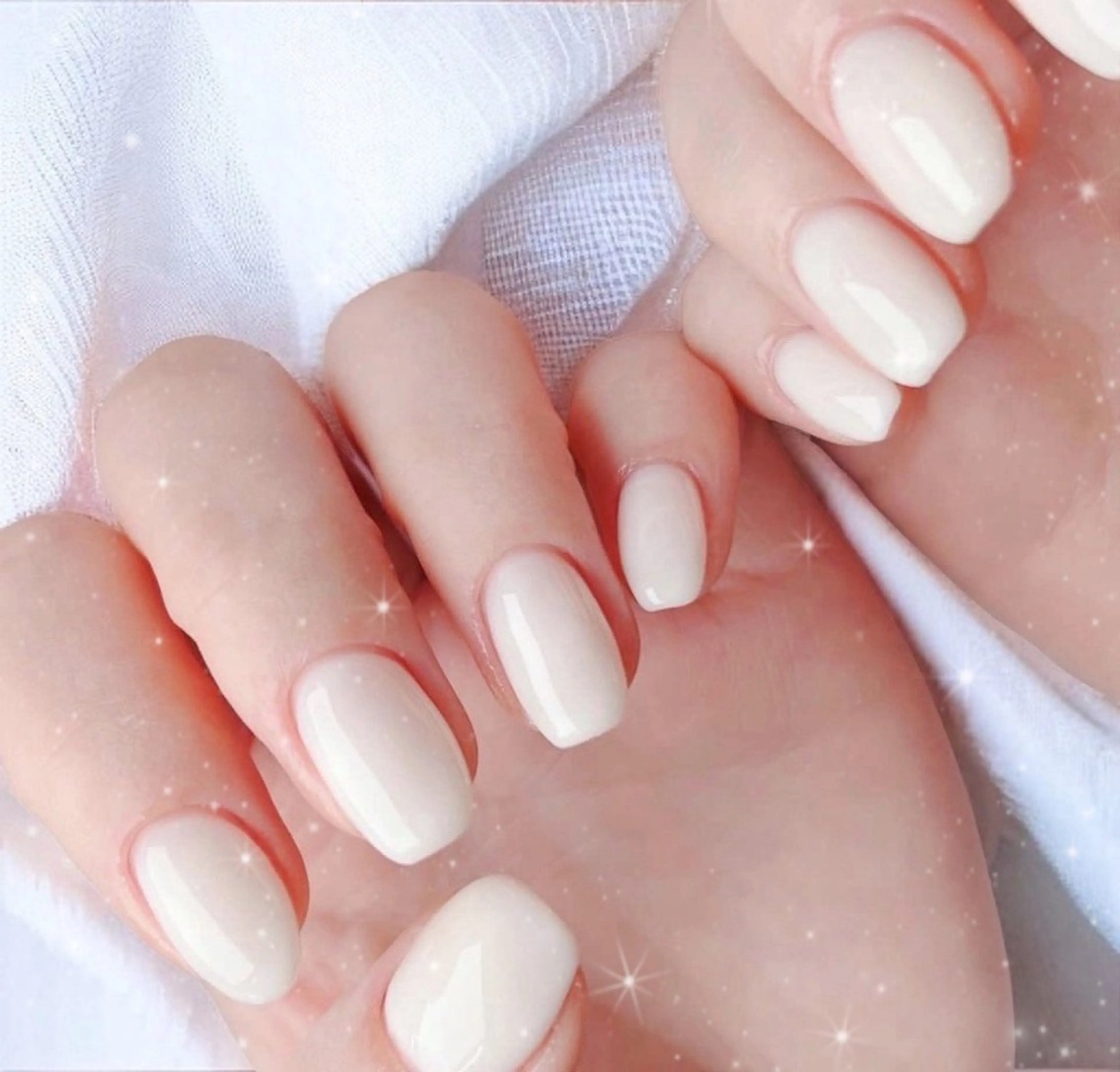 ネイル ホワイト ハンドネイル Bestnail所属・Best Nail Yu🎀🫧のネイルデザイン
