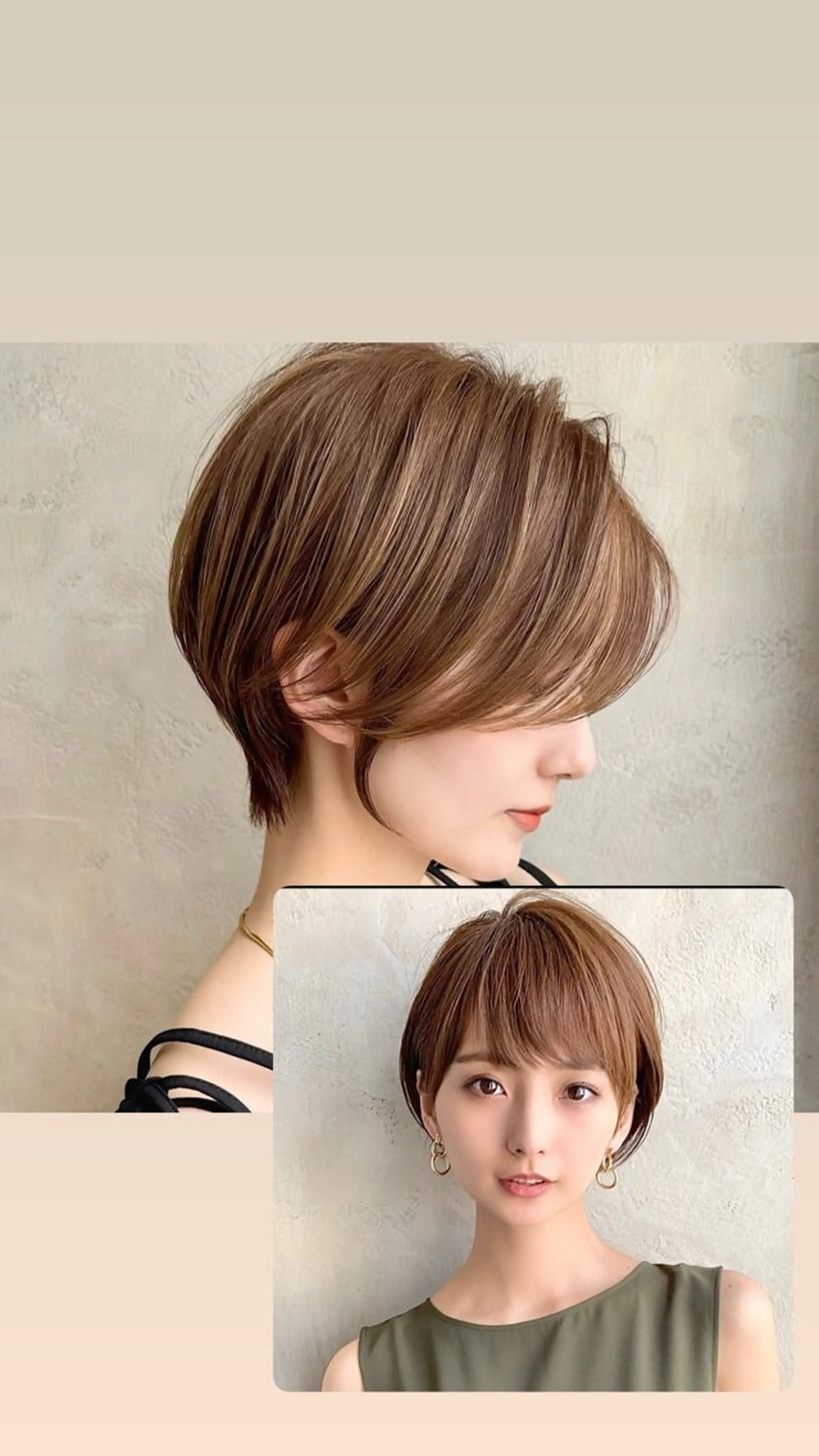 ショート ショートカット いちば　ゆなのヘアスタイル