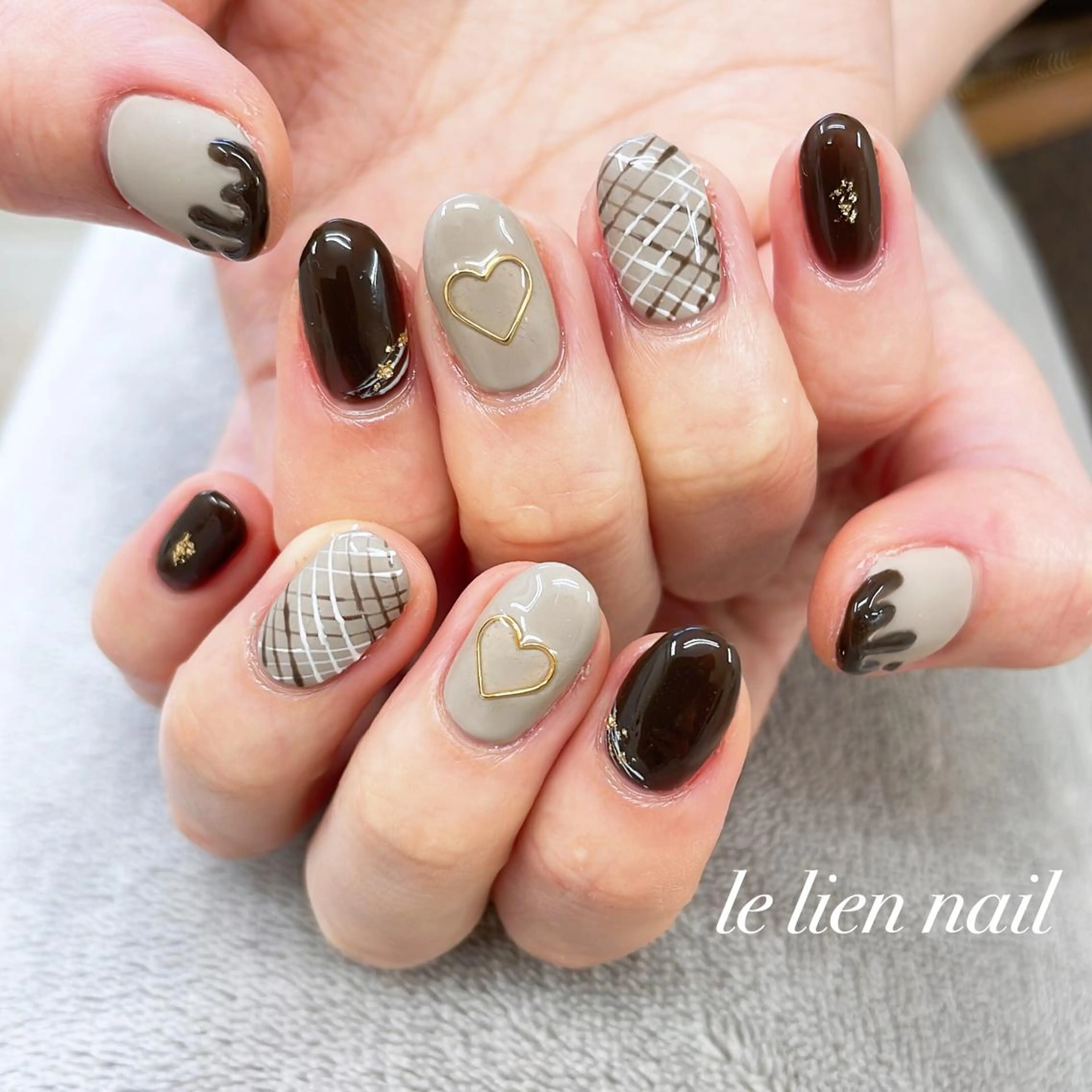 ミディアム ハンドネイル le lien nailのネイルデザイン