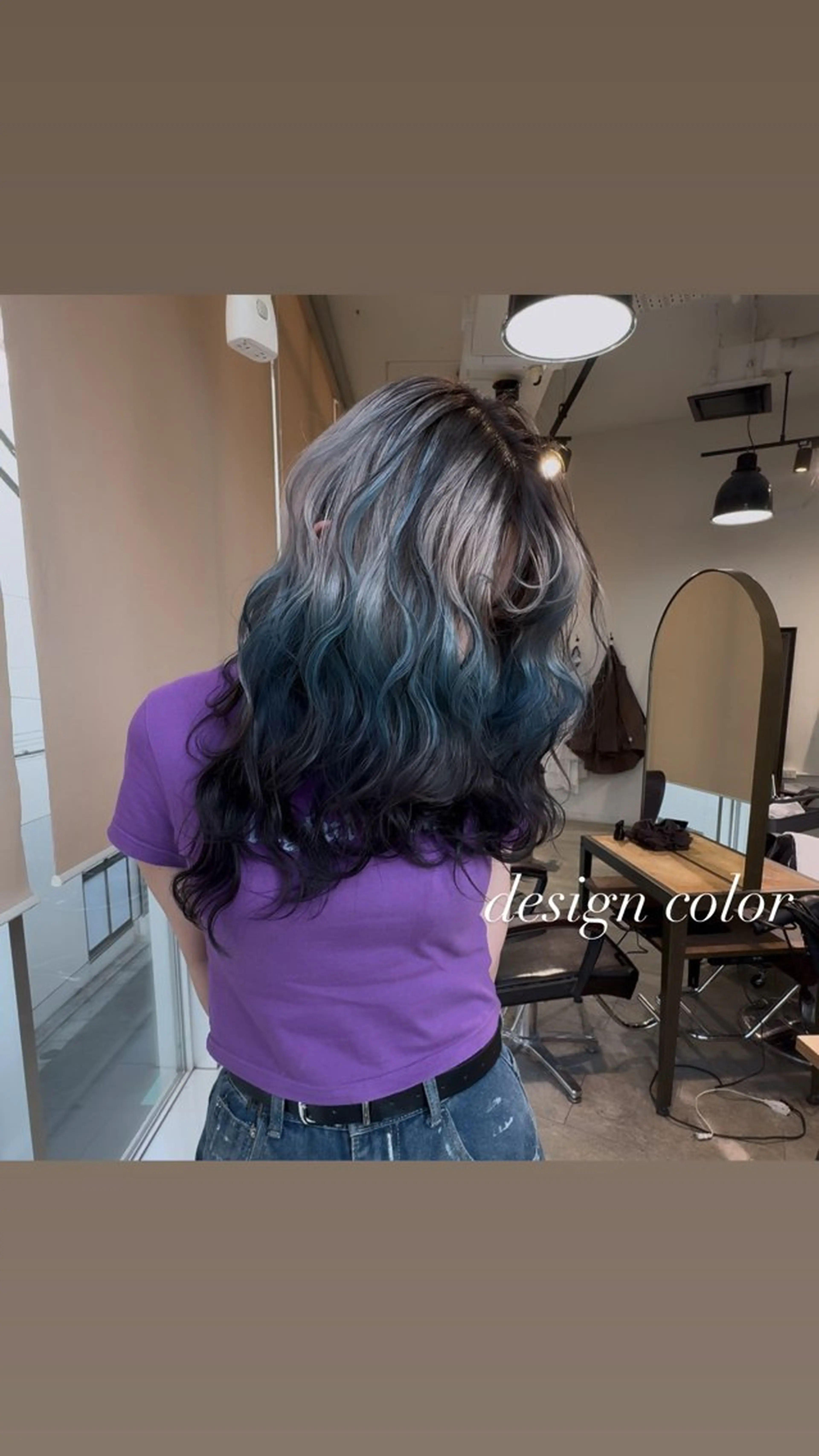 セミロング カラー カット ヘアカラー トリートメント ヘアセット 💜ハイトーン💛 マジカルかいちゃんのヘアスタイル