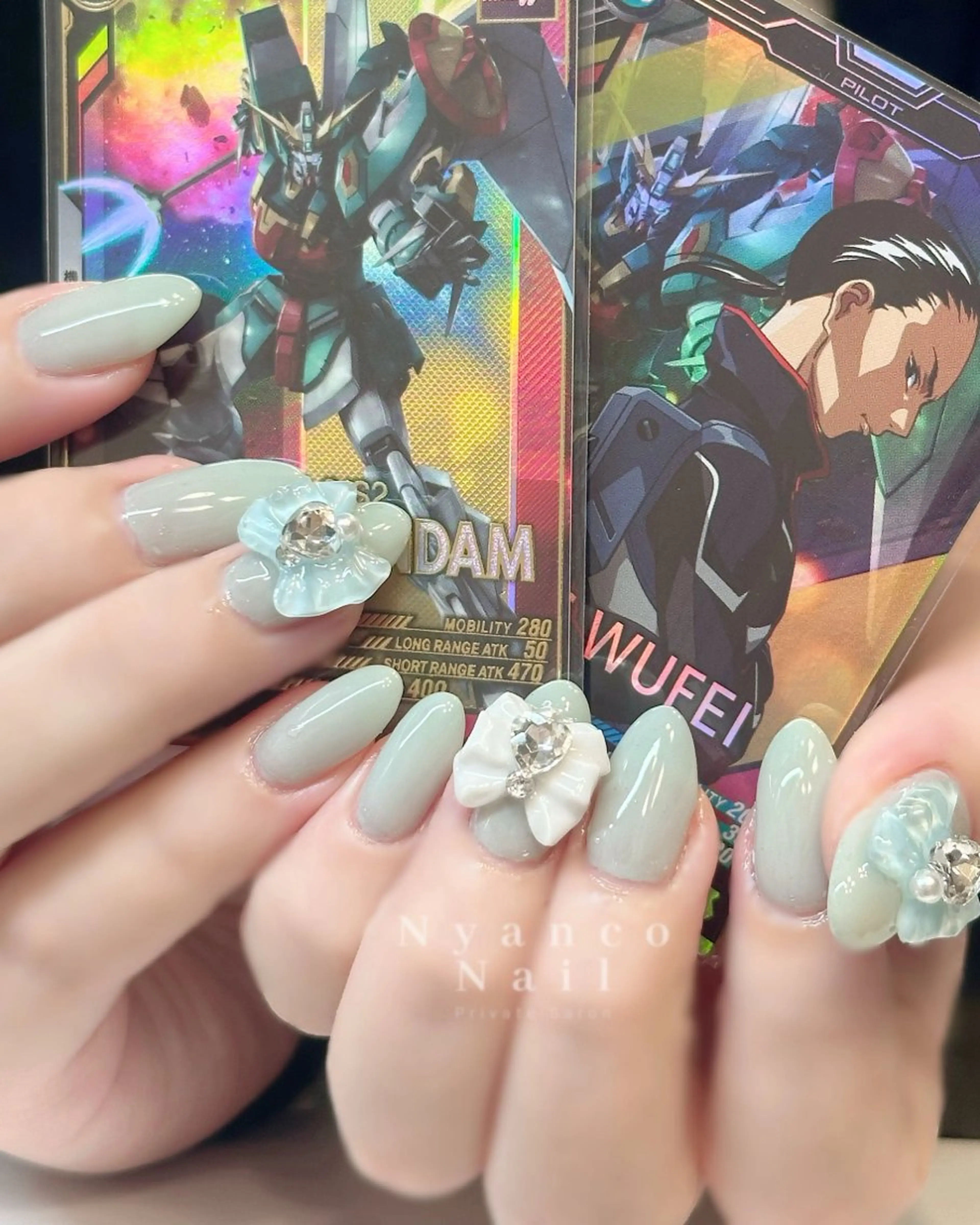 ネイル ジェルネイル キラキラネイル Nyanco Nailのネイルデザイン