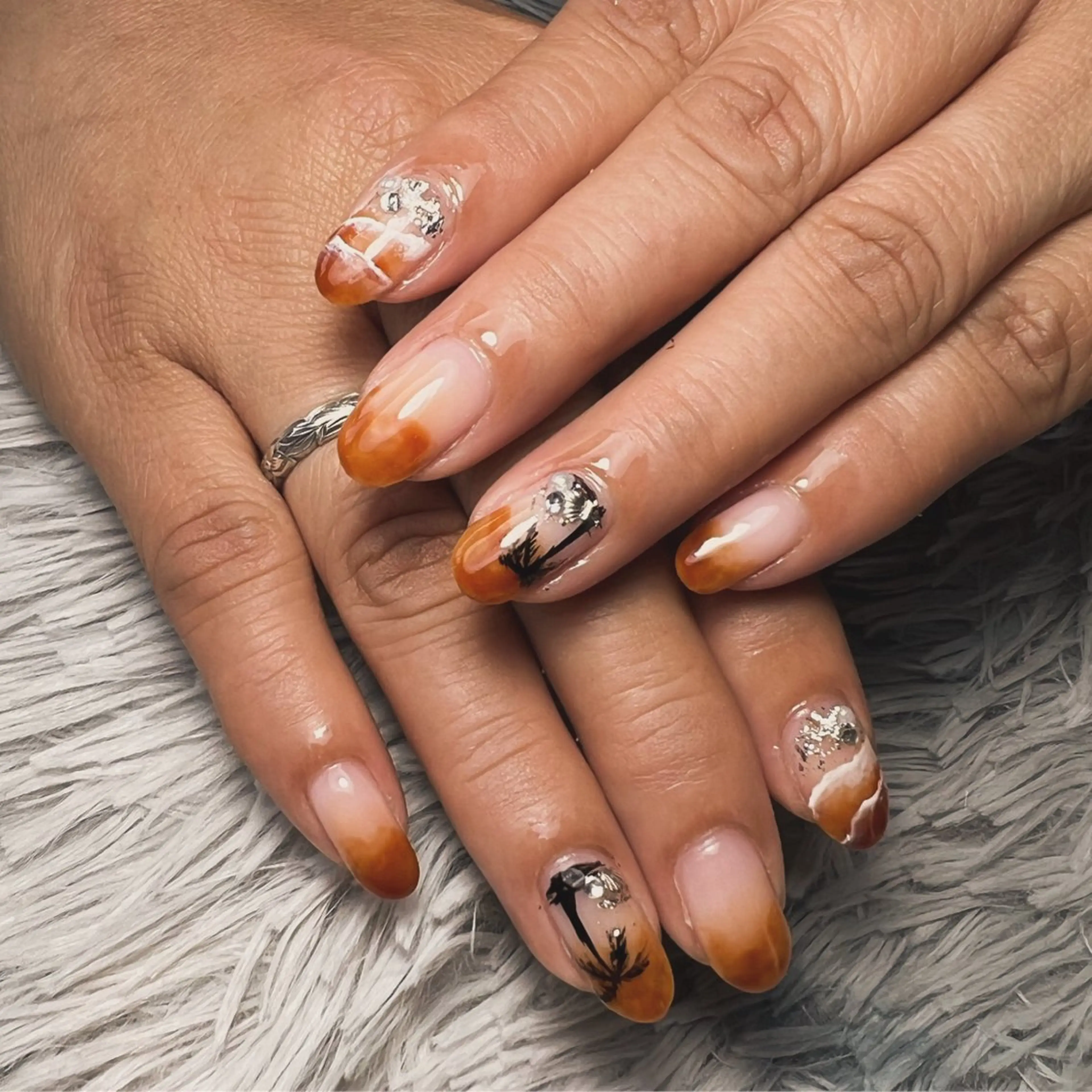 ネイル アートネイル ジェルネイル ハンドネイル シェヌネイル JURAのネイルデザイン