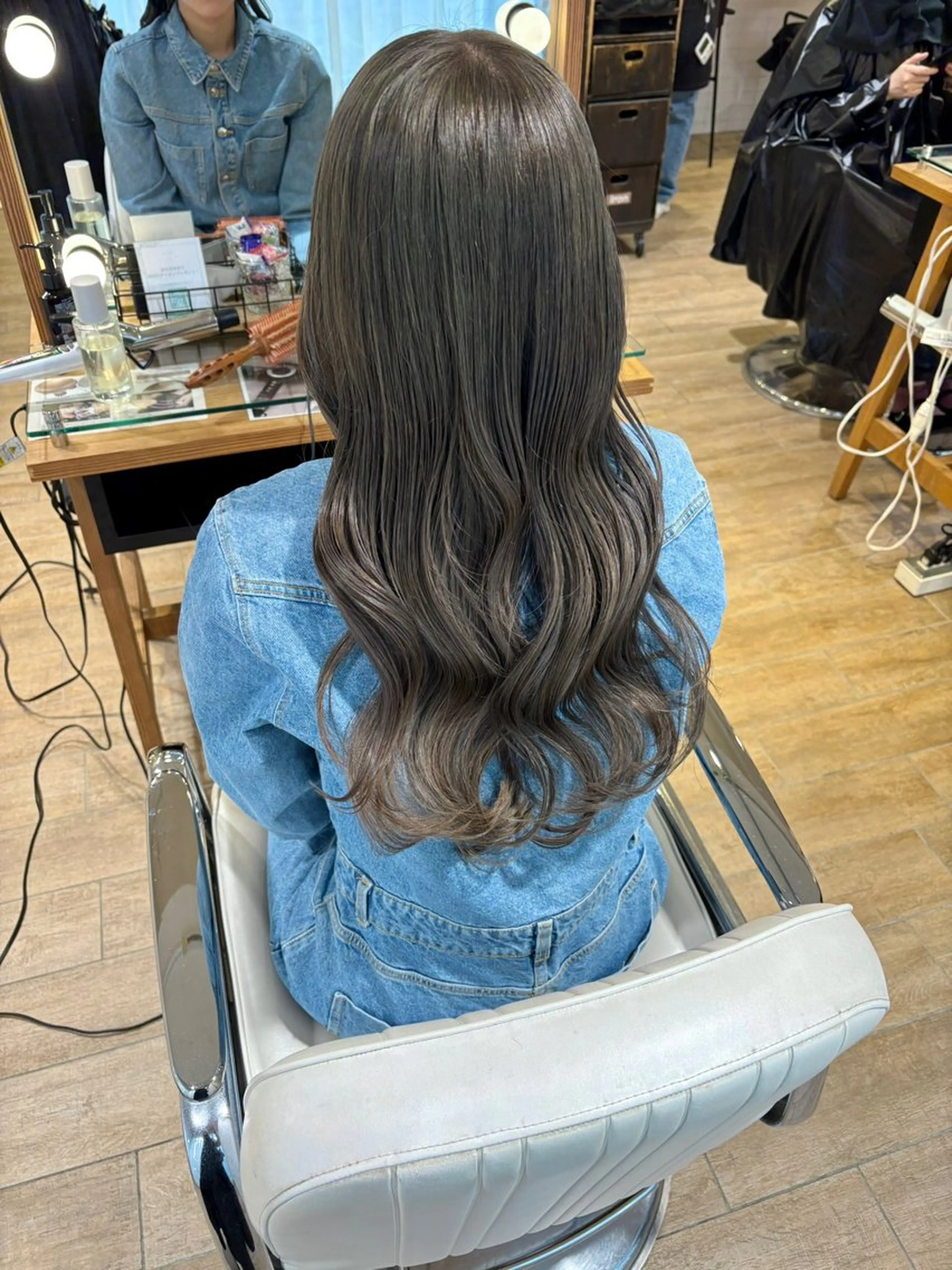 セミロング カラー ヘアアレンジ ヘアカラー トリートメント ハイトーンピンク🍑 ブリーチ🍑RINAのヘアスタイル
