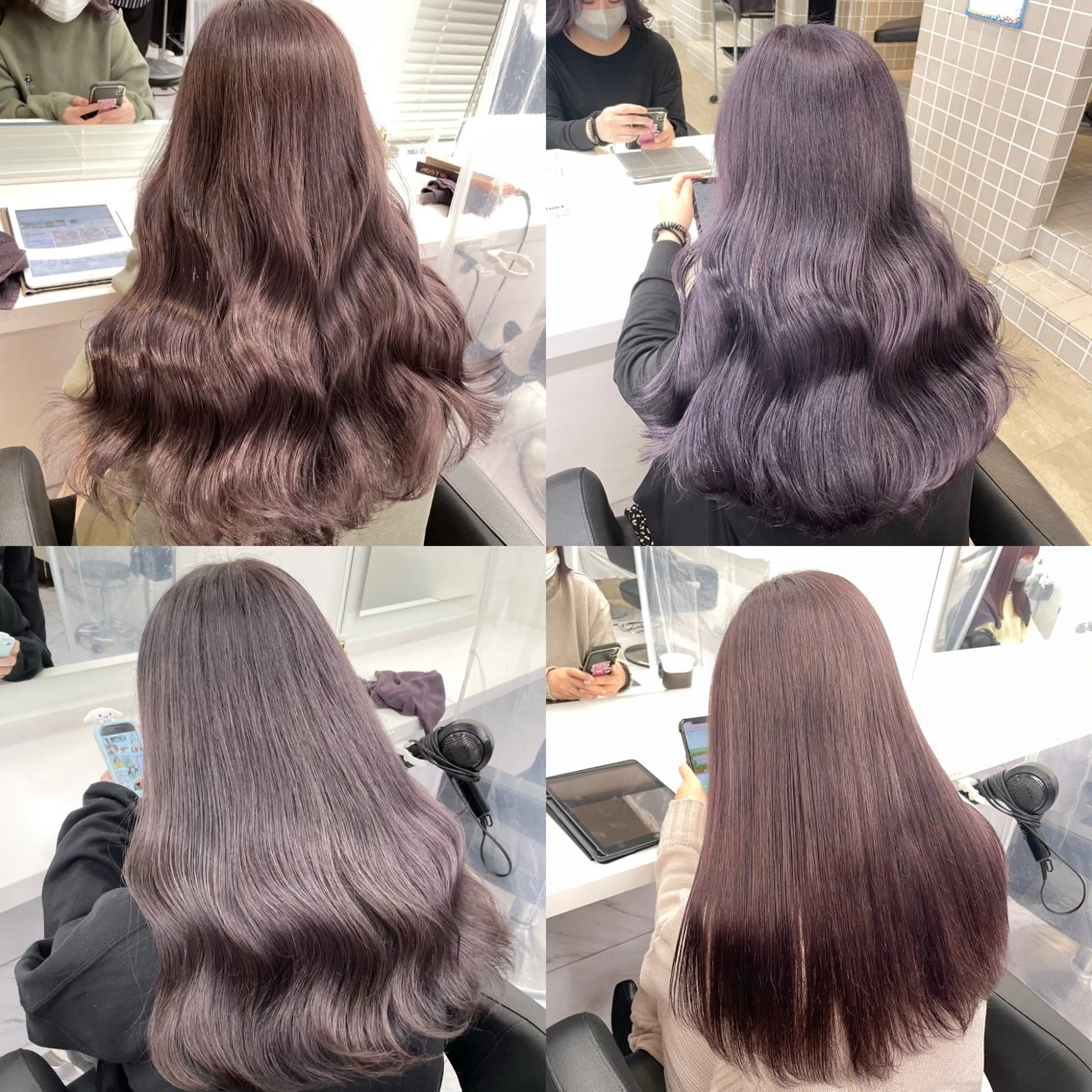 セミロング ヘアカラー ハイトーンブロンド 横浜💞ミオのヘアスタイル