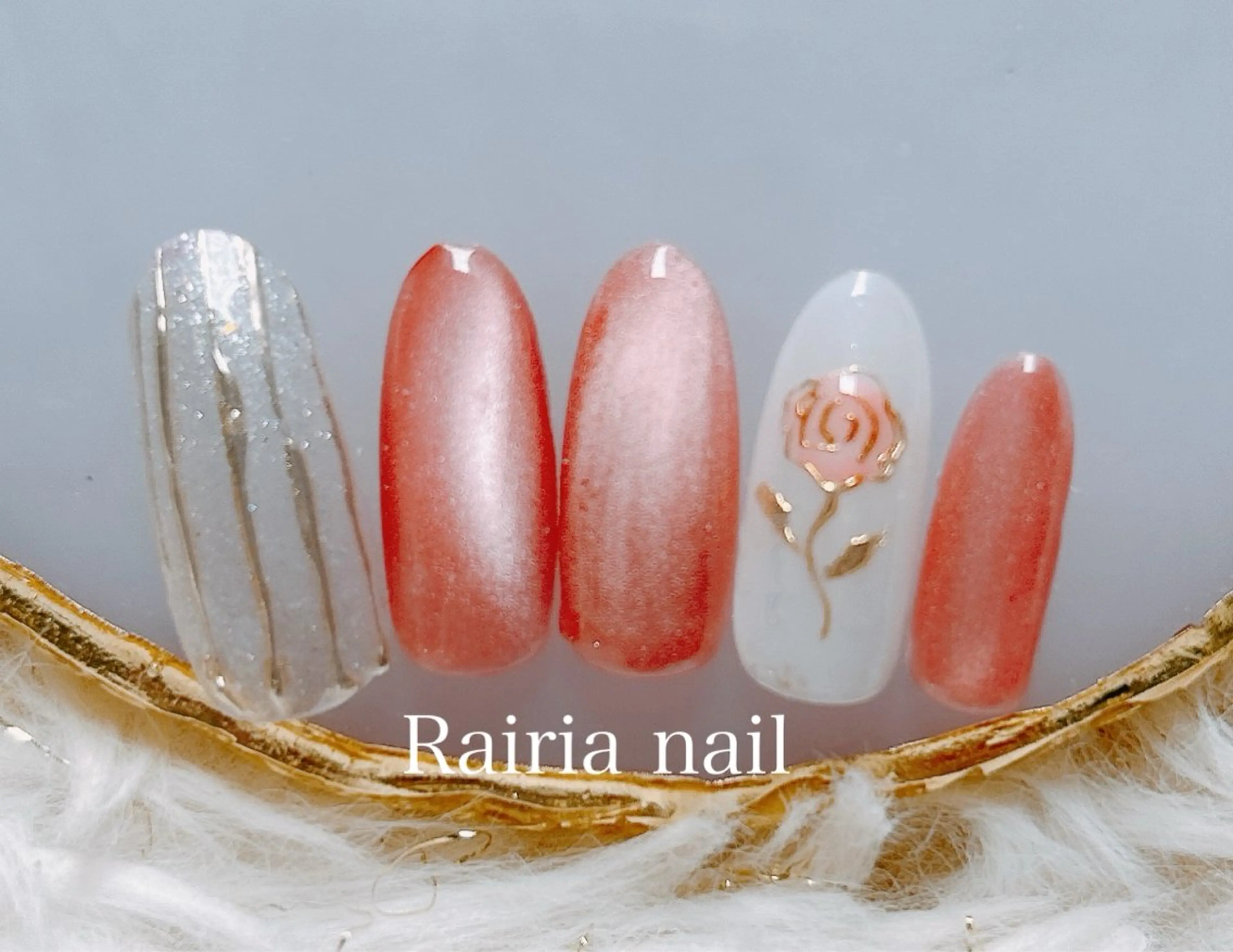 ネイル グリーン 持ち込み Rairia nail本八幡店のネイルデザイン