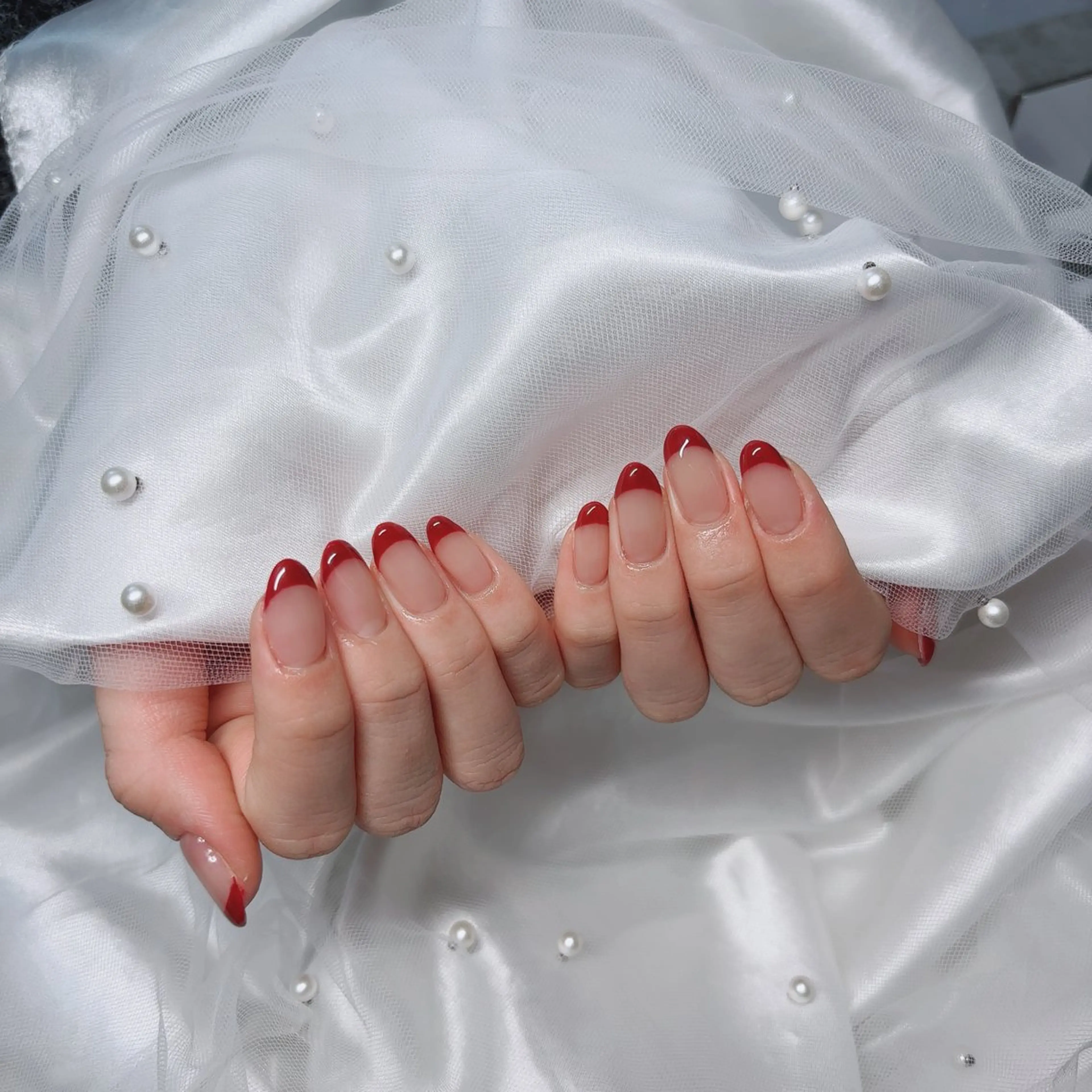 ネイル フレンチネイル ハンドネイル 京橋/ Lance nail Minaのネイルデザイン