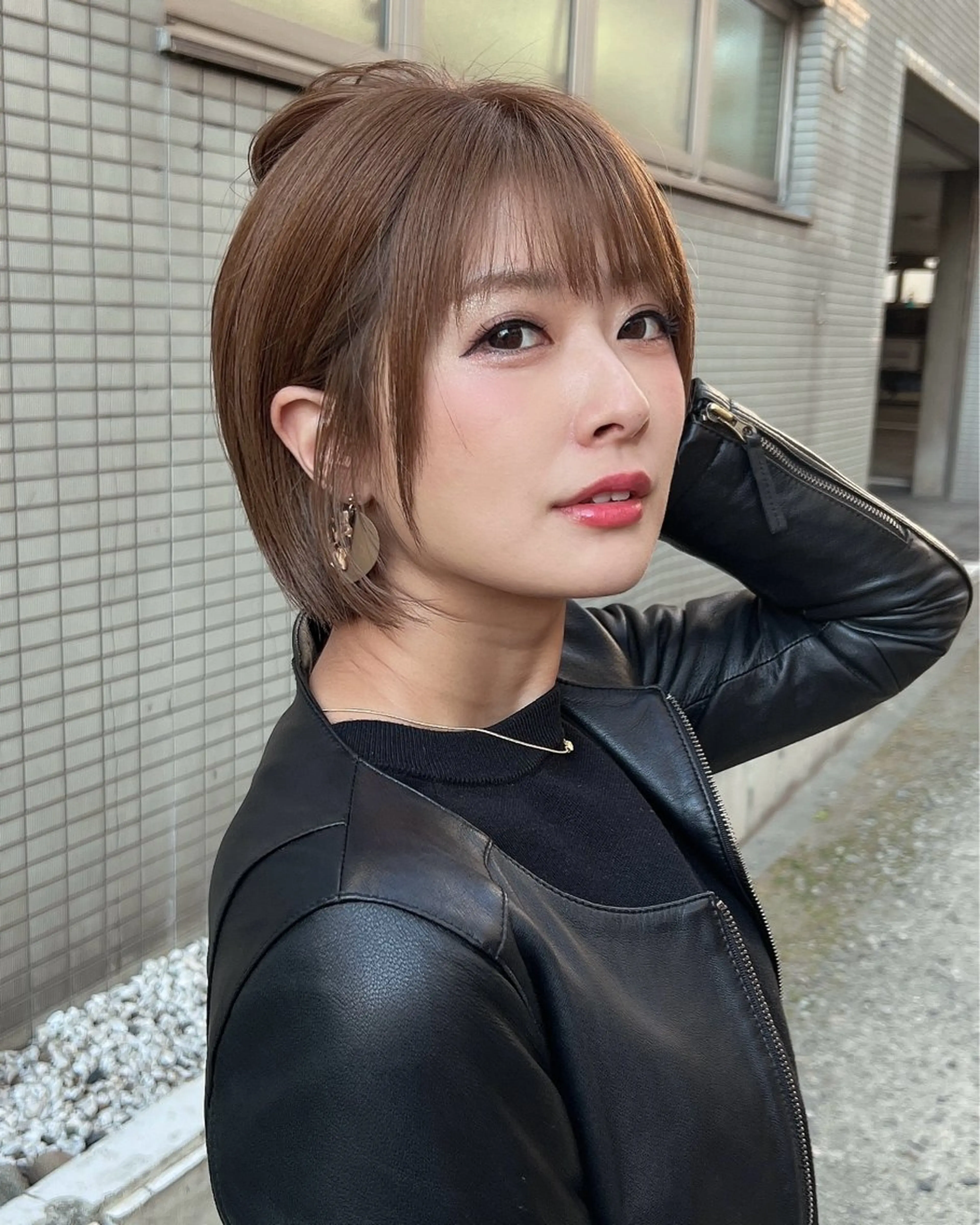 ショート ショートボブ ボブ ショートヘア ボブ・レイヤー・縮毛 /内藤康太のヘアスタイル