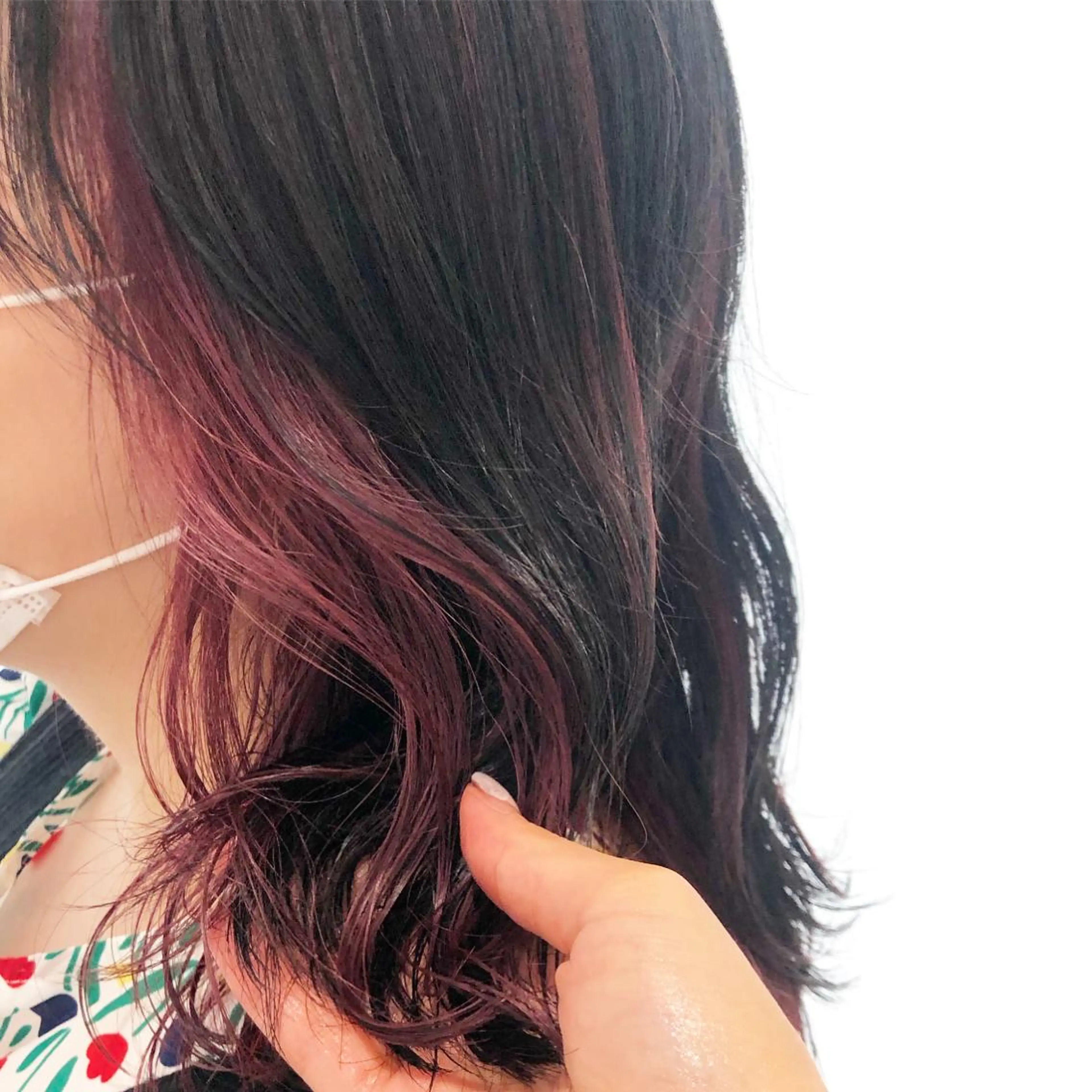 ミディアム カラー HOLON池袋所属・ウルフカット ハッシュカット/七海のヘアスタイル