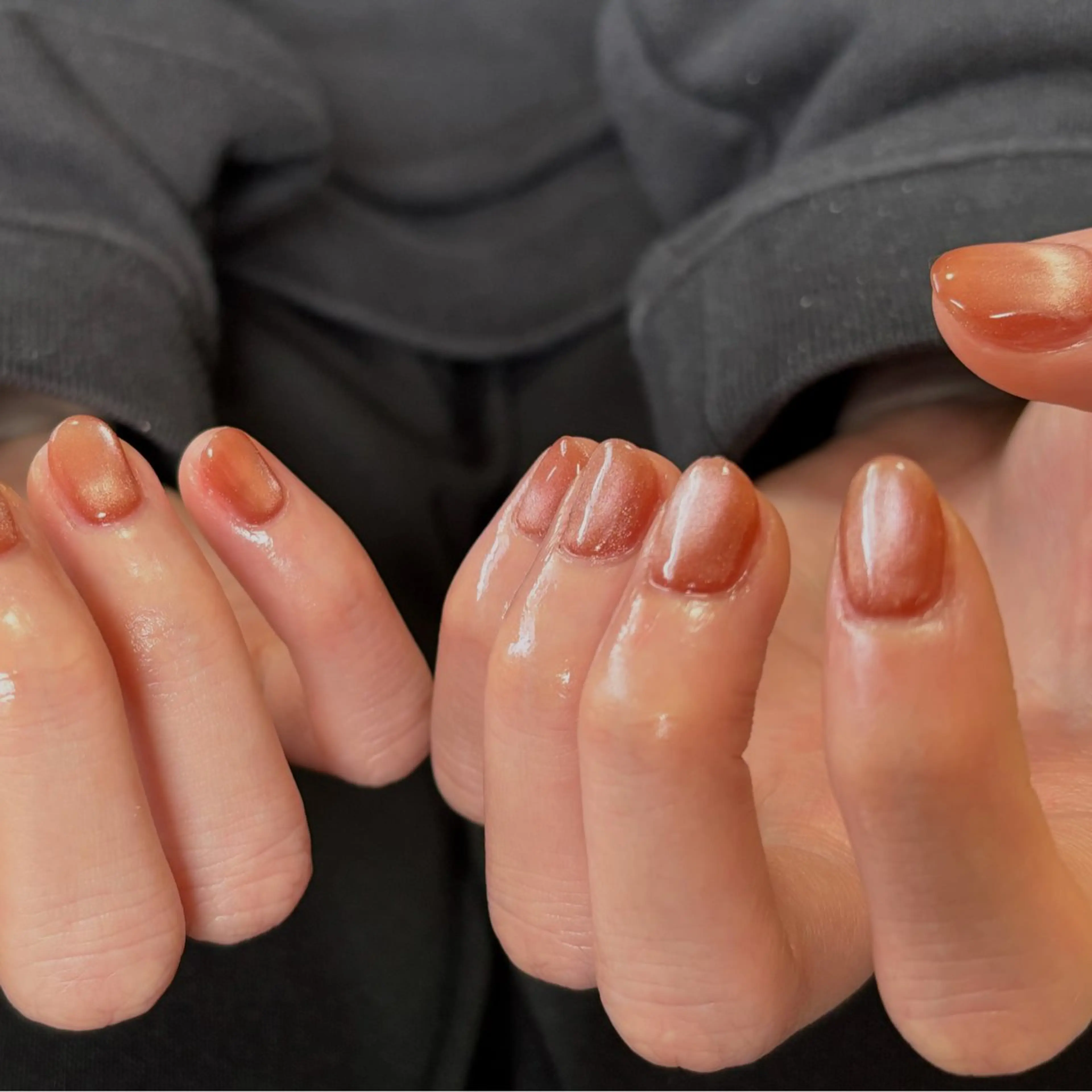 ネイル ジェルネイル マグネットネイル ニュアンスネイル オフィスネイル ワンカラーネイル tamu nail 　金町のネイルデザイン