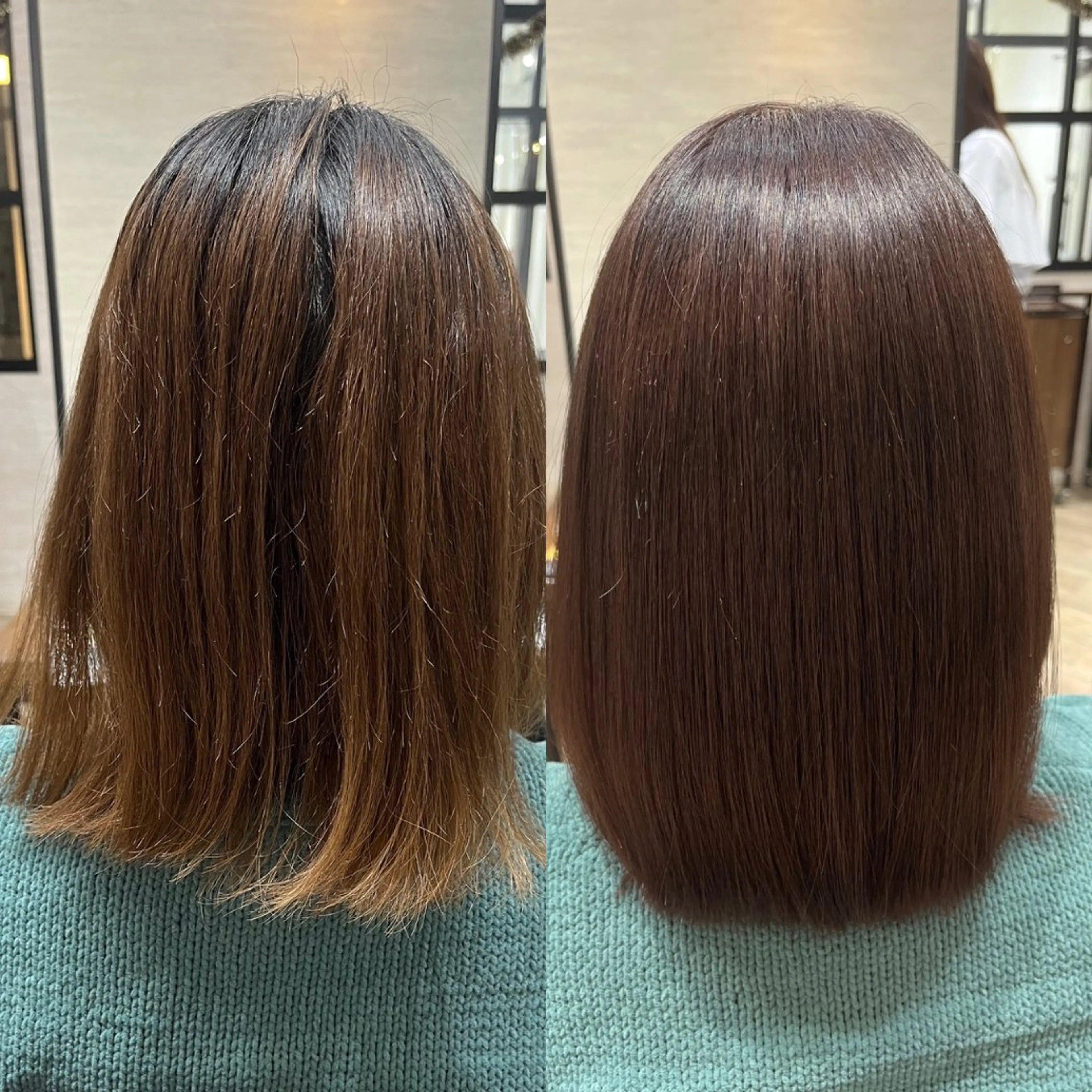 ミディアム ヘアカラー トリートメント ✨髪質改善✨ 縮毛矯正/佐藤恵太のヘアスタイル