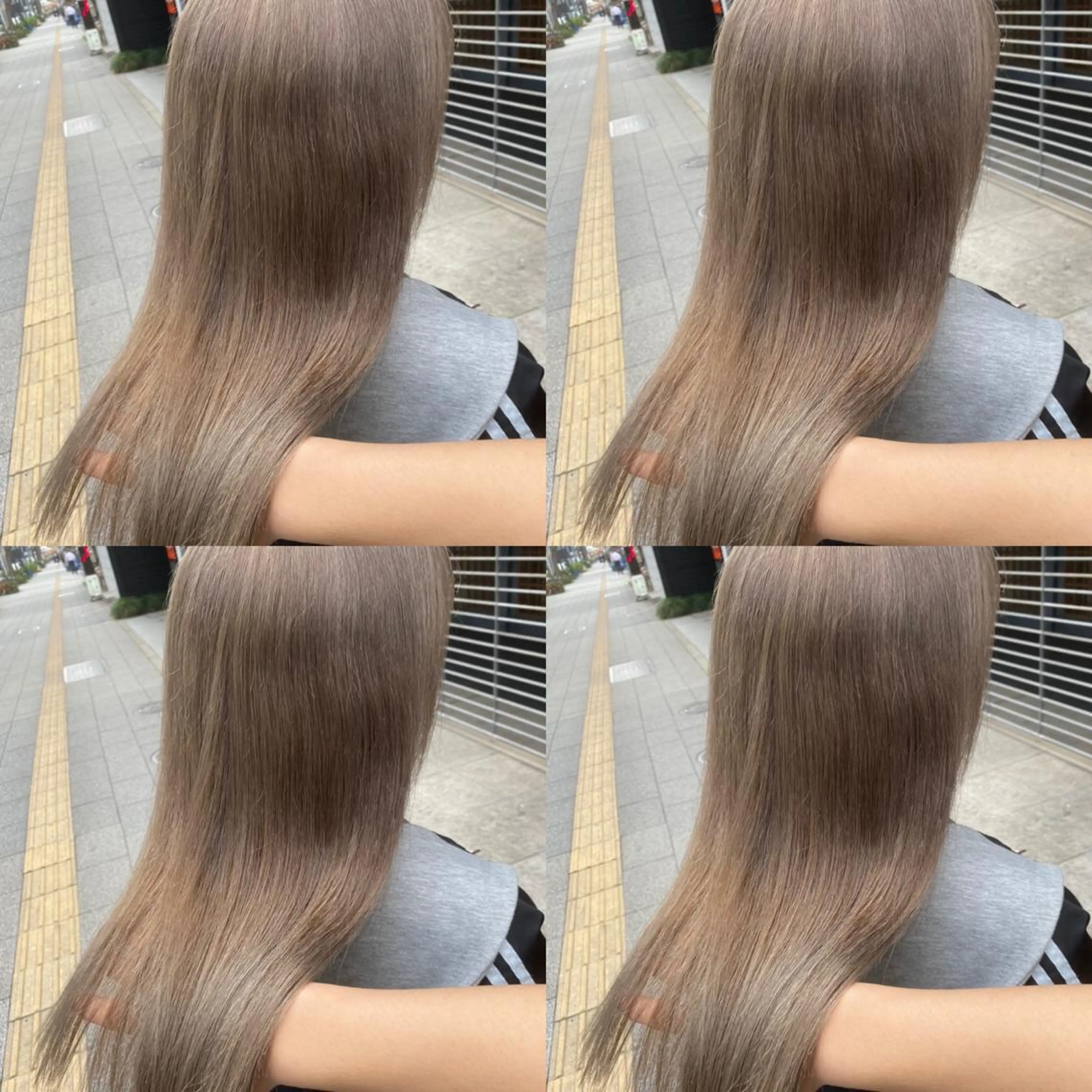 セミロング カラー アッシュ ベージュカラー ハイライトカラー ハイトーンカラー イルミナカラー カット ヘアカラー トリートメント 当日予約可能です！ 宜しくお願いします！のヘアスタイル