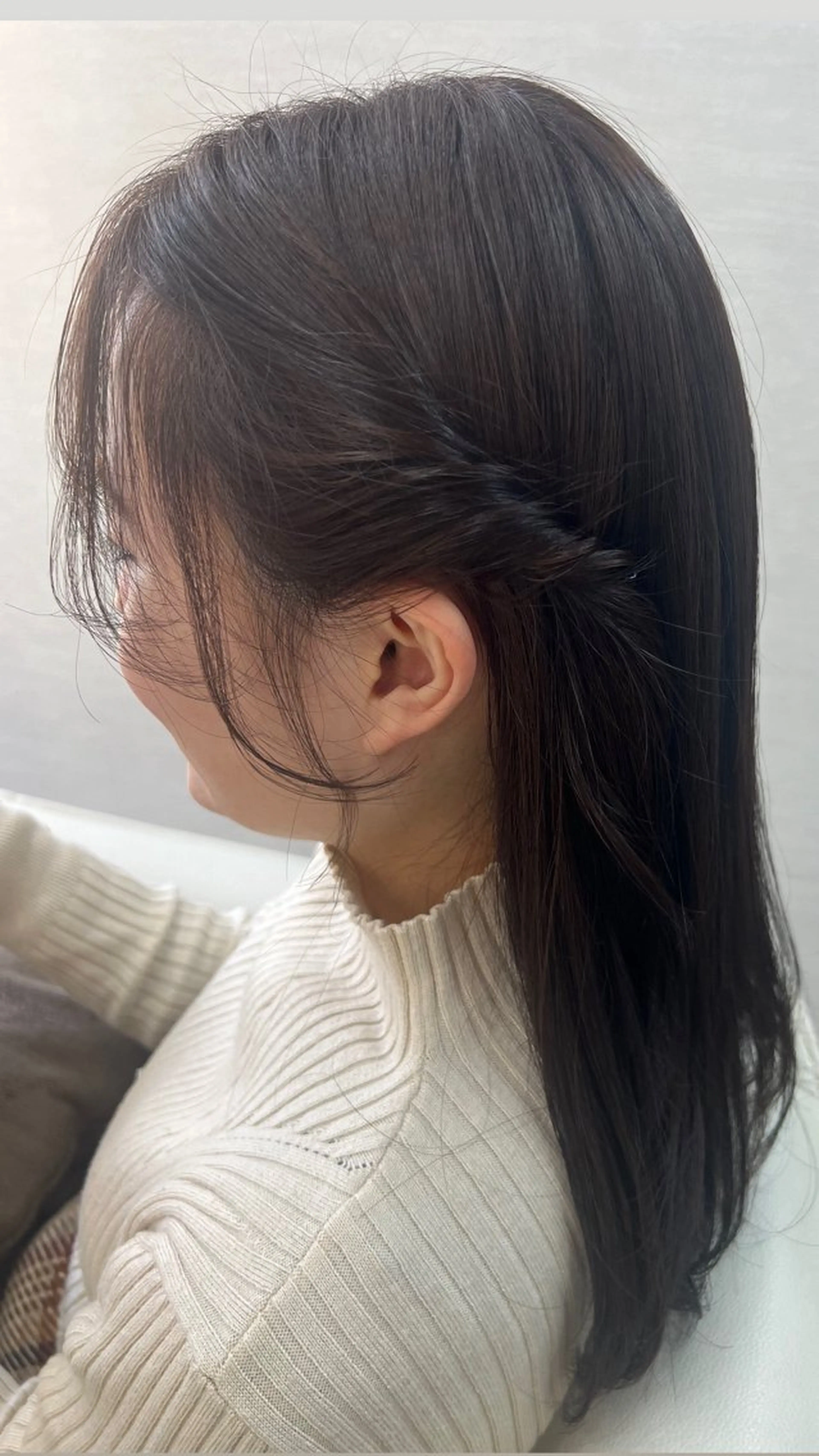 セミロング カット ヘアカラー トリートメント 艶カラー/レイヤー 🌸ミオのヘアスタイル