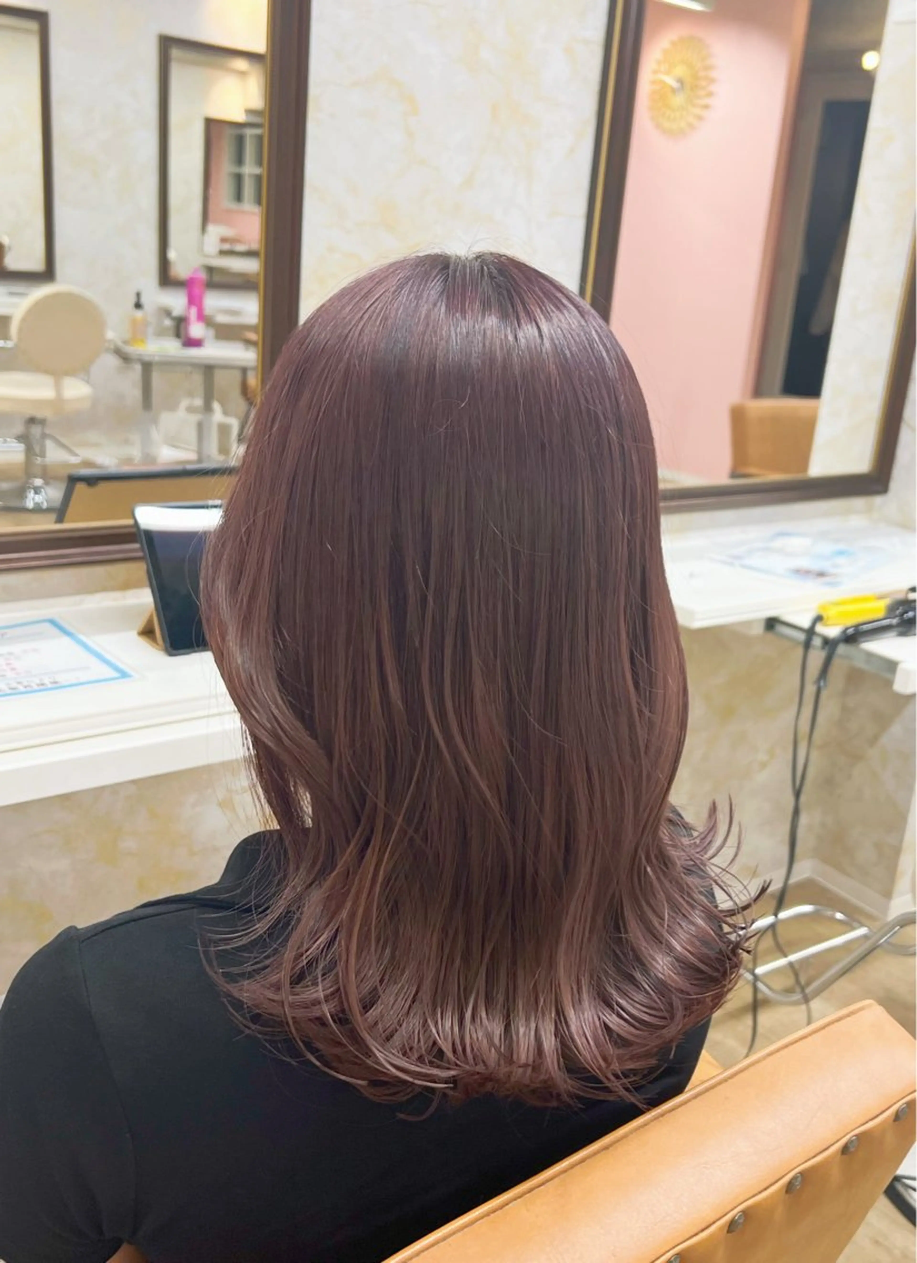 ミディアム カット ヘアカラー トリートメント 髪質改善特化💫 韓国ヘアAyumuのヘアスタイル