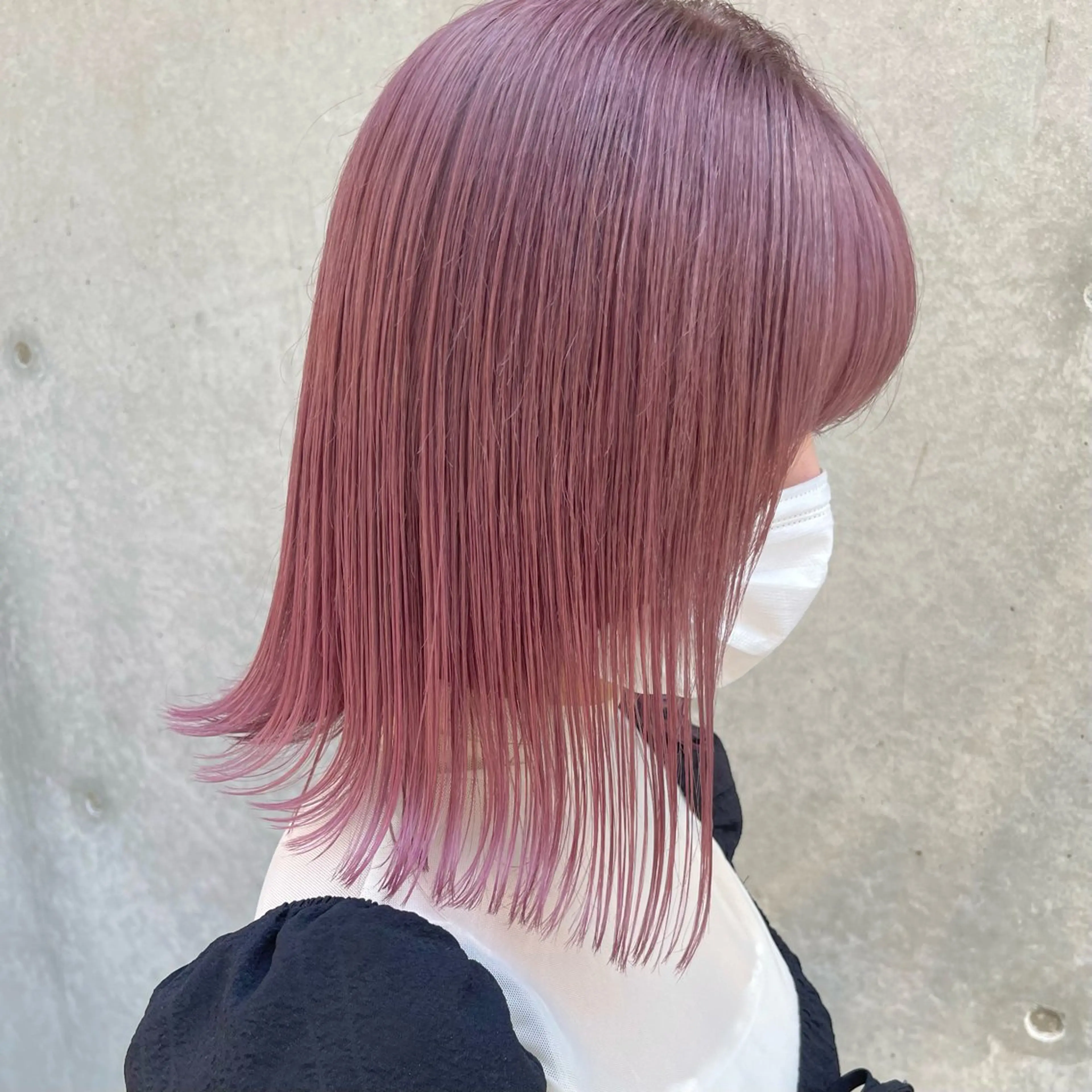 ミディアム カラー カット ヘアカラー トリートメント 名駅/ハイトーン/ 髪質改善/SHUNのヘアスタイル
